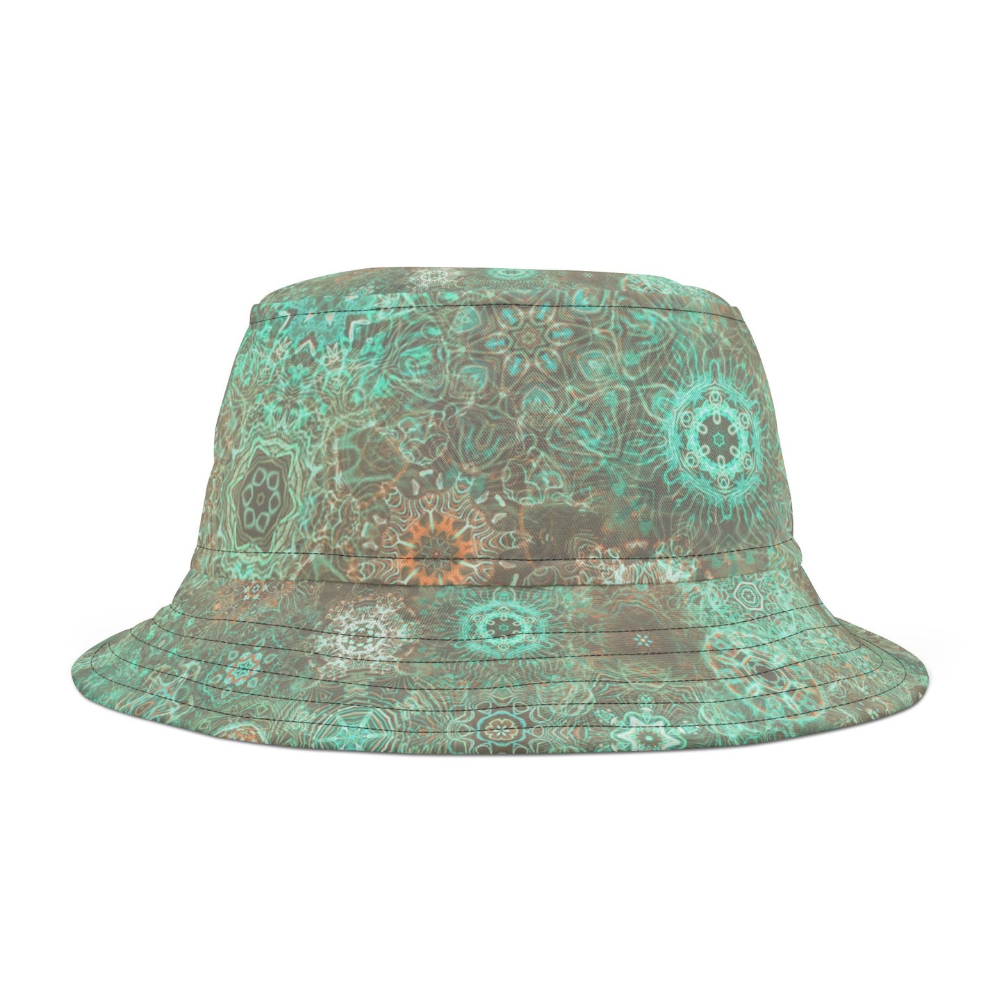 Galaxy Frog Cymatics Kaleidoscape Bucket Hat (AOP)