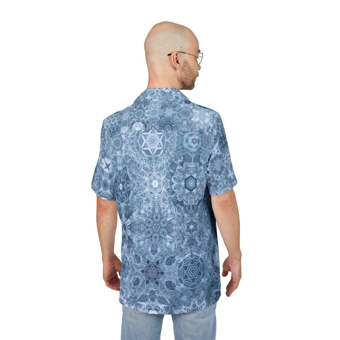Galaxy Frog Cymadelic Kaleidoscape Hawaiian Button-Down Shirt