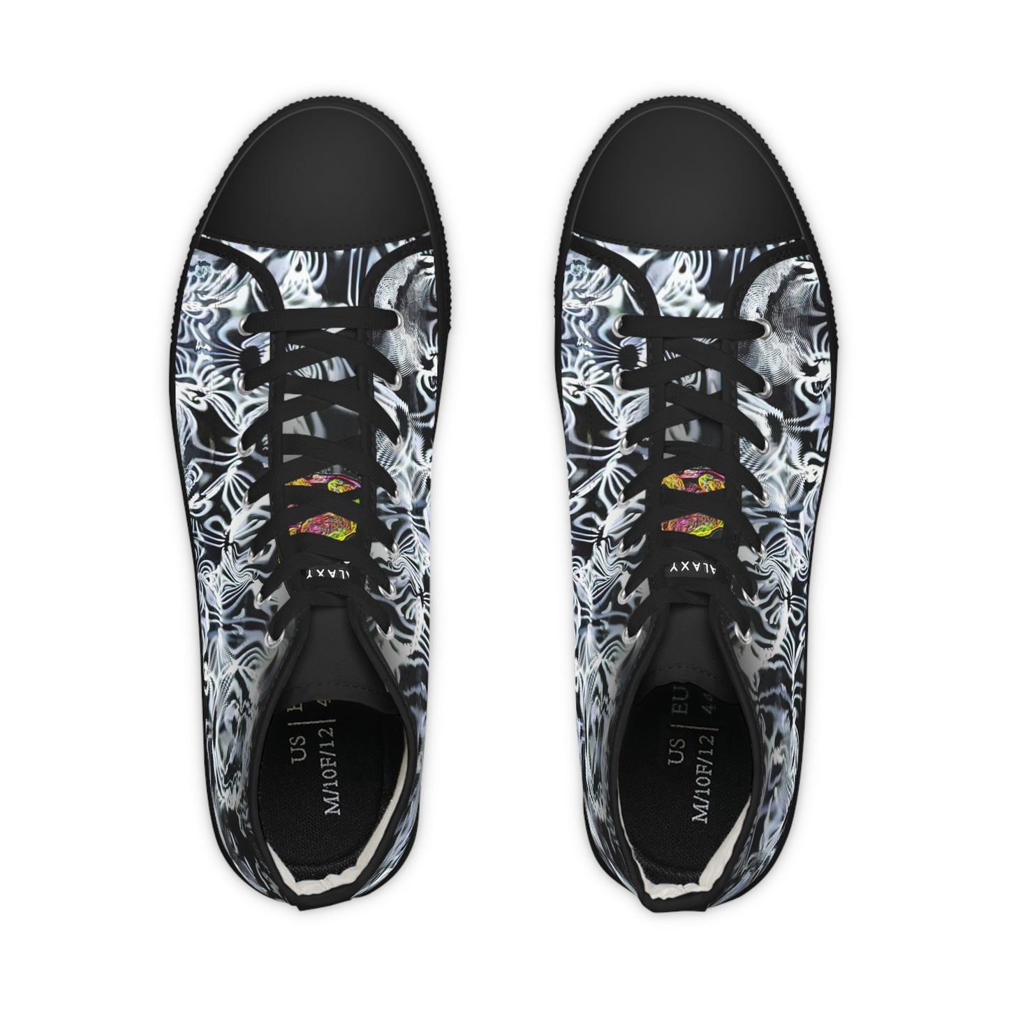 Galaxy Frog Men's High Top Cymatics Sneakers 0001
