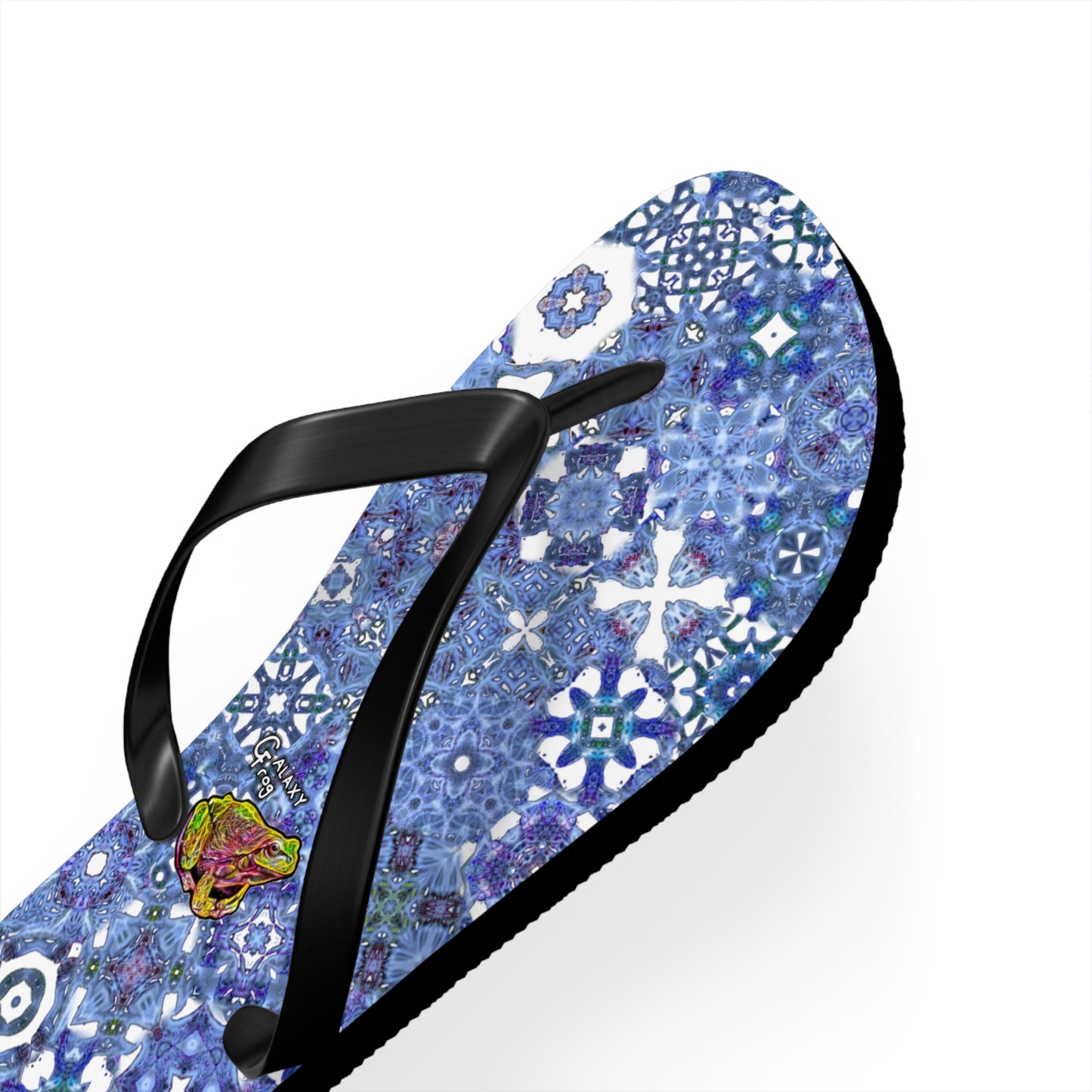 Galaxy Frog Set You Free Cymagic Kaleidoscape Flip Flops