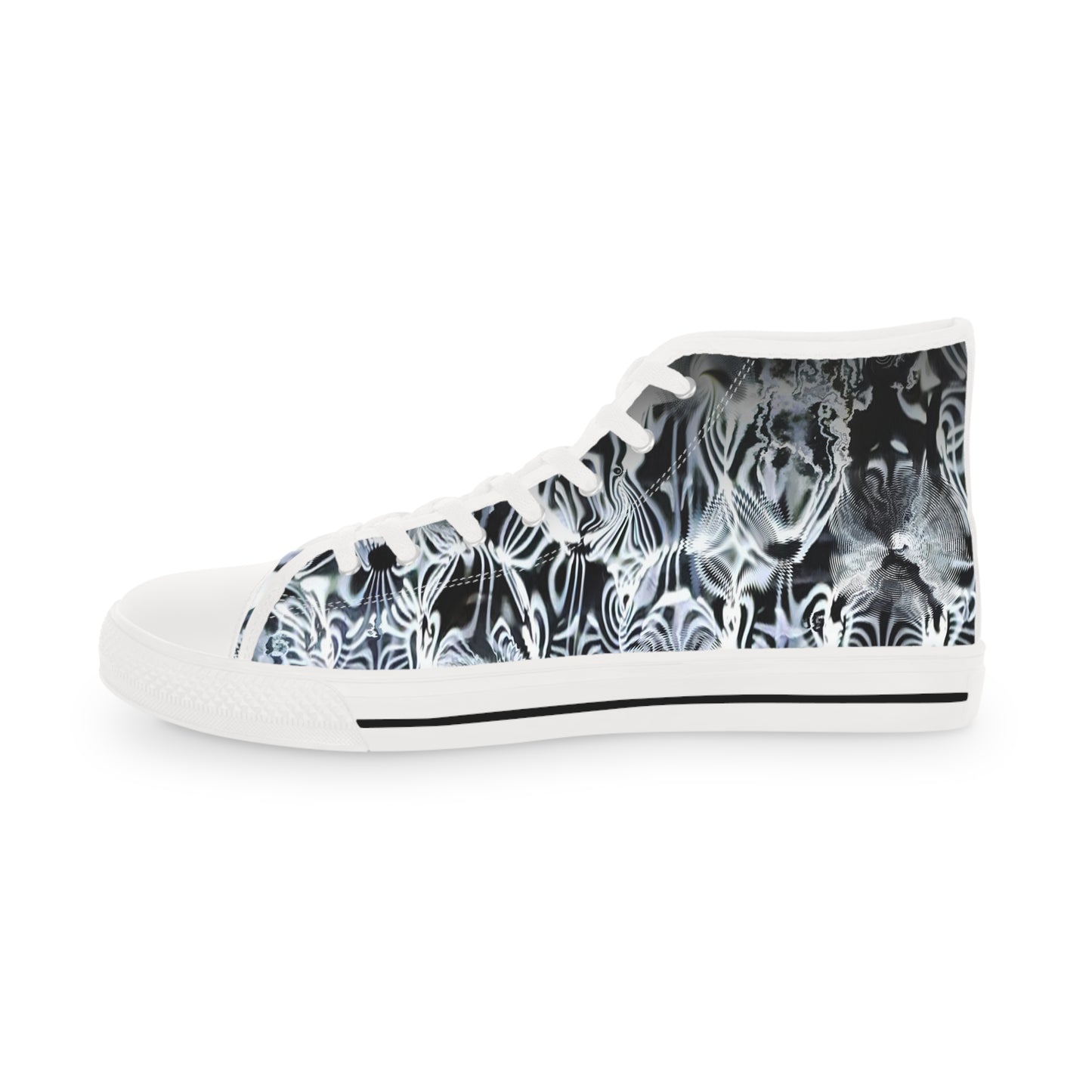 Galaxy Frog Men's High Top Cymatics Sneakers 0001