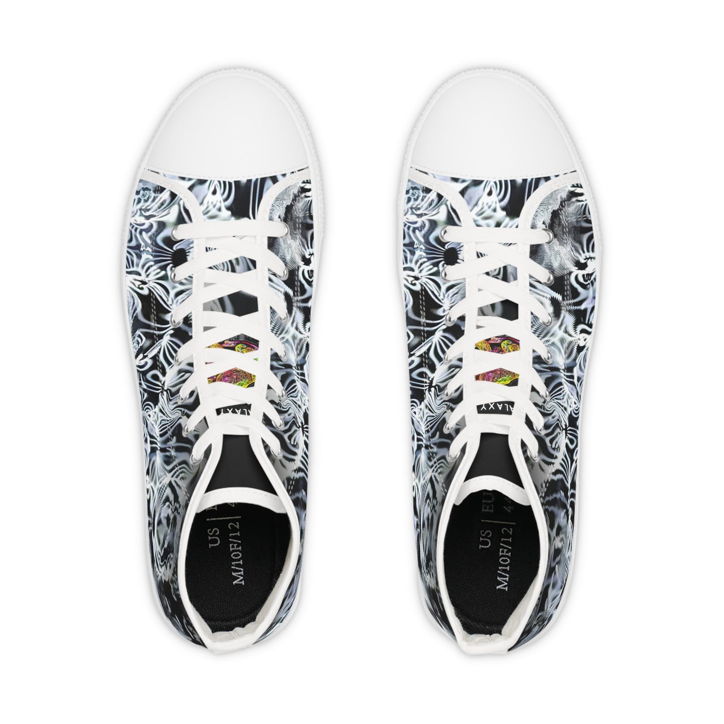 Galaxy Frog Men's High Top Cymatics Sneakers 0001