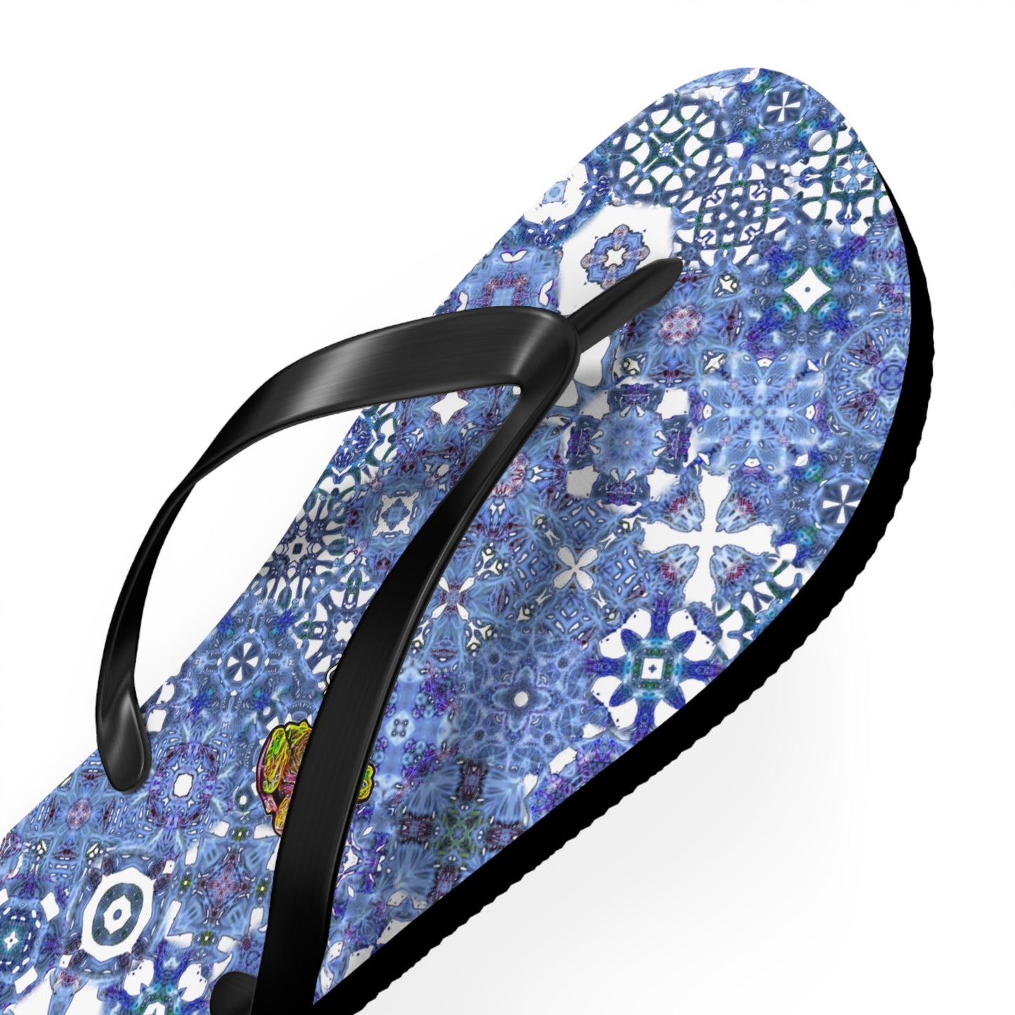 Galaxy Frog Set You Free Cymagic Kaleidoscape Flip Flops