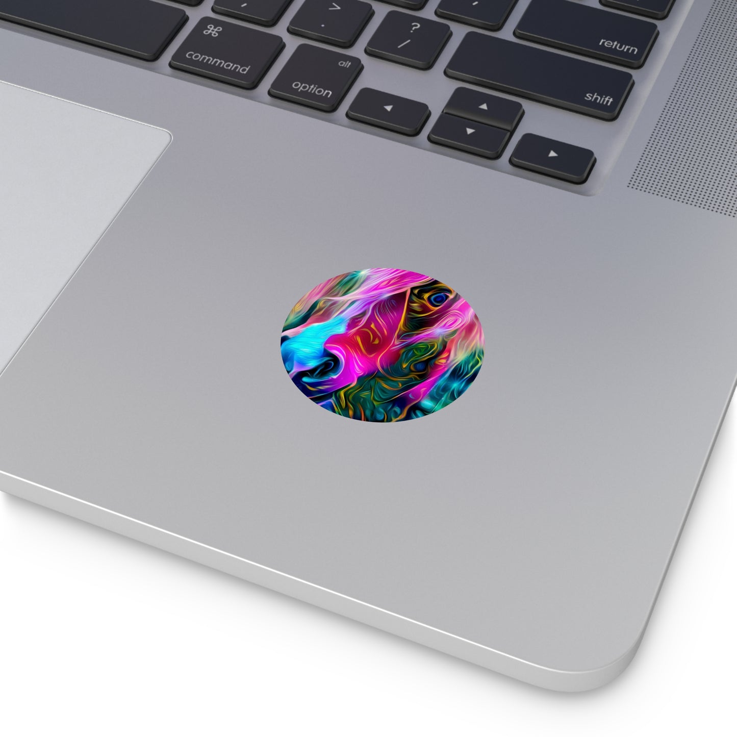 Galaxy Frog Horse Round Vinyl Stickers