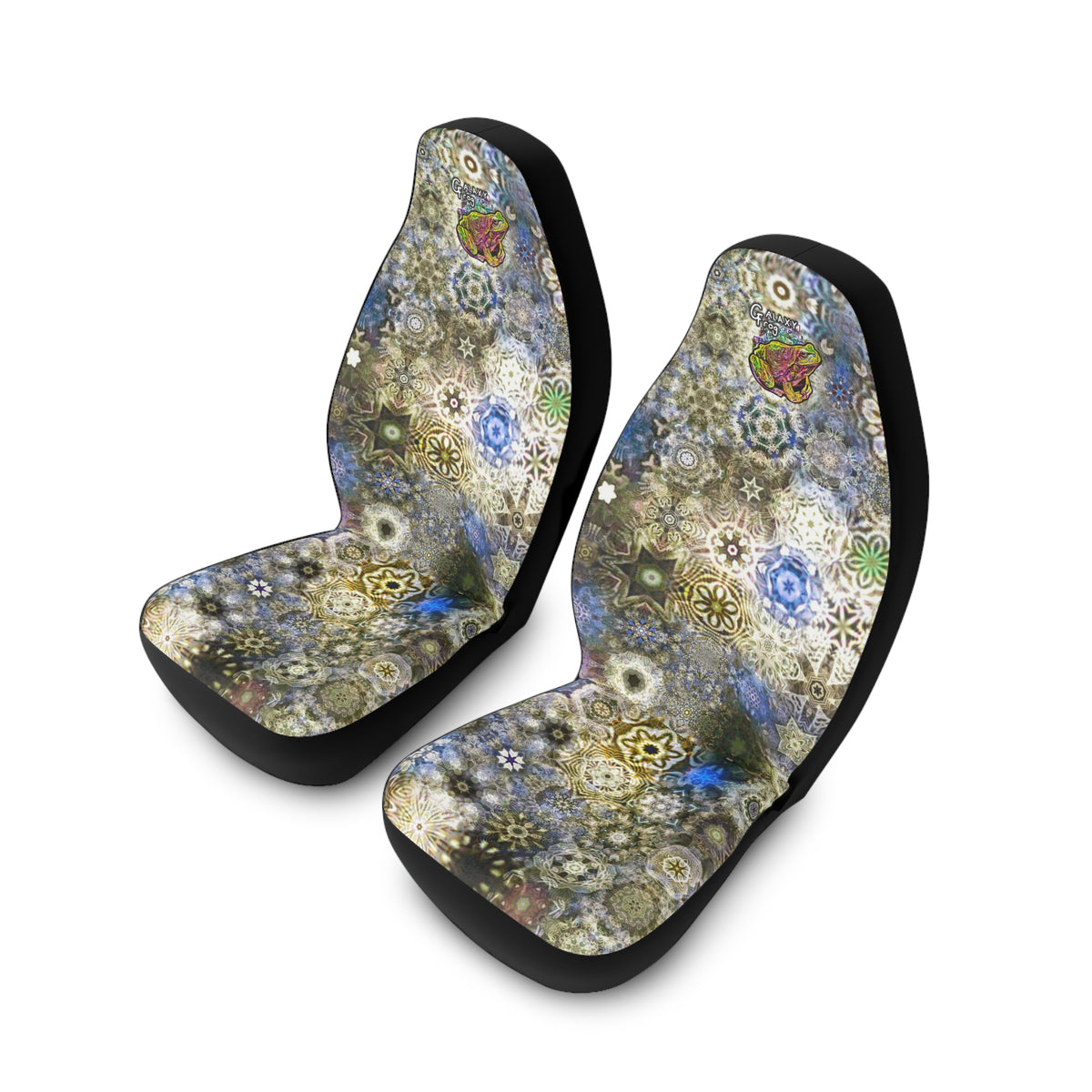 Galaxy Frog Fractal Cymagic Animals Polyester Car Seat Covers