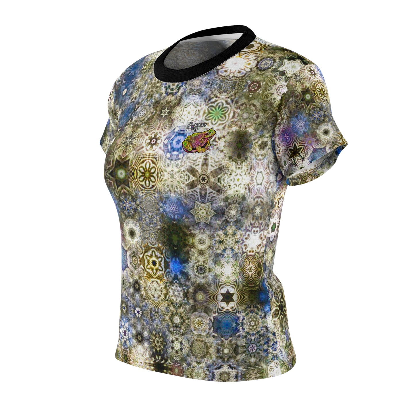Galaxy Frog Women's AOP Cut & Sew Tee 0002