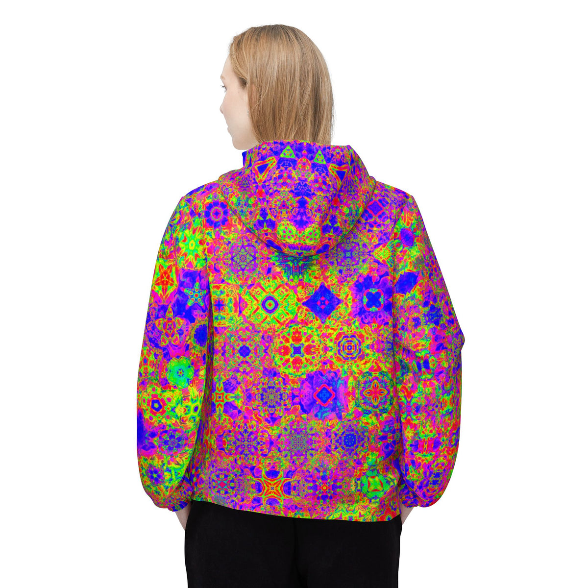 Galaxy Frog Cymagic Kaleidoscape Wind Breaker Jacket