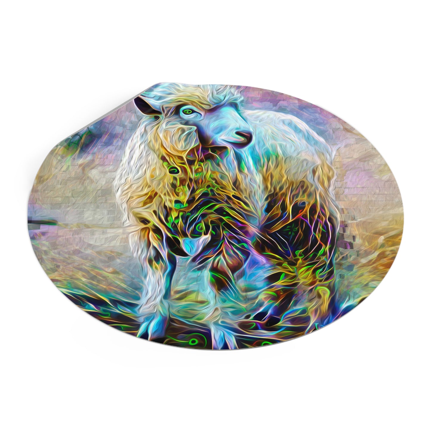 Galaxy Frog Sheep Round Vinyl Stickers
