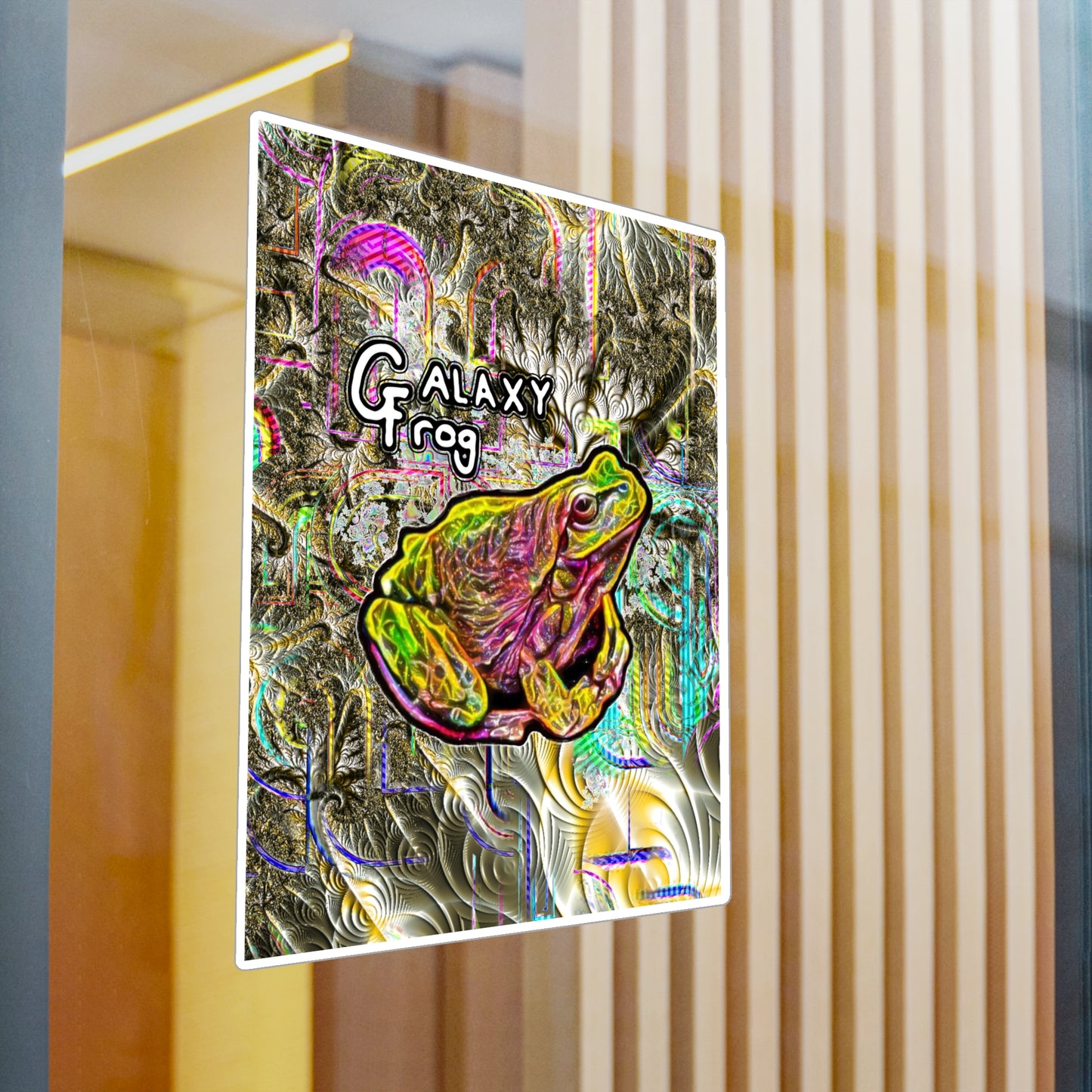 Galaxy Frog Kiss-Cut Vinyl Decals