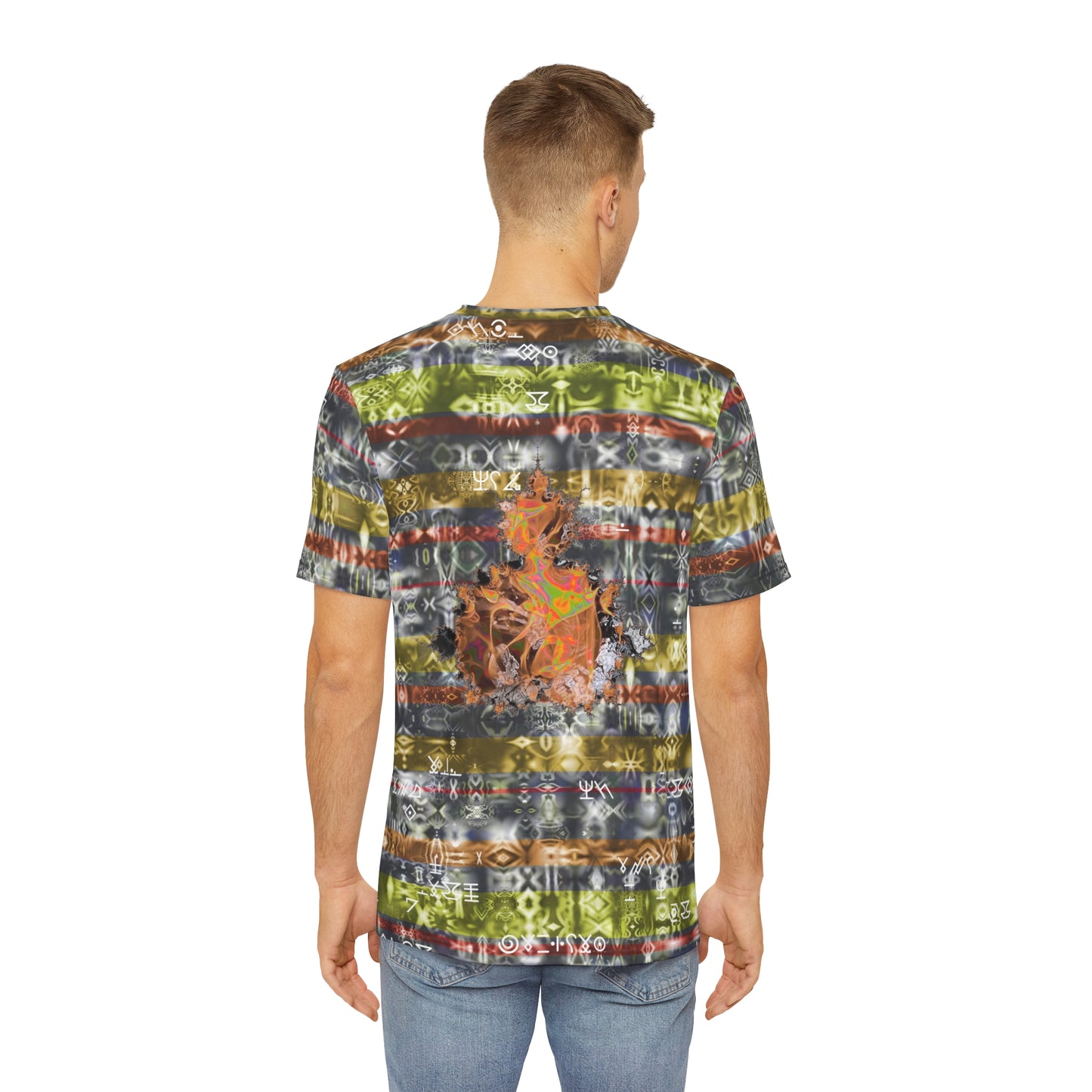 Galaxy Frog Fractal Cymagic cymatics Art Men's Tee (AOP) 0005