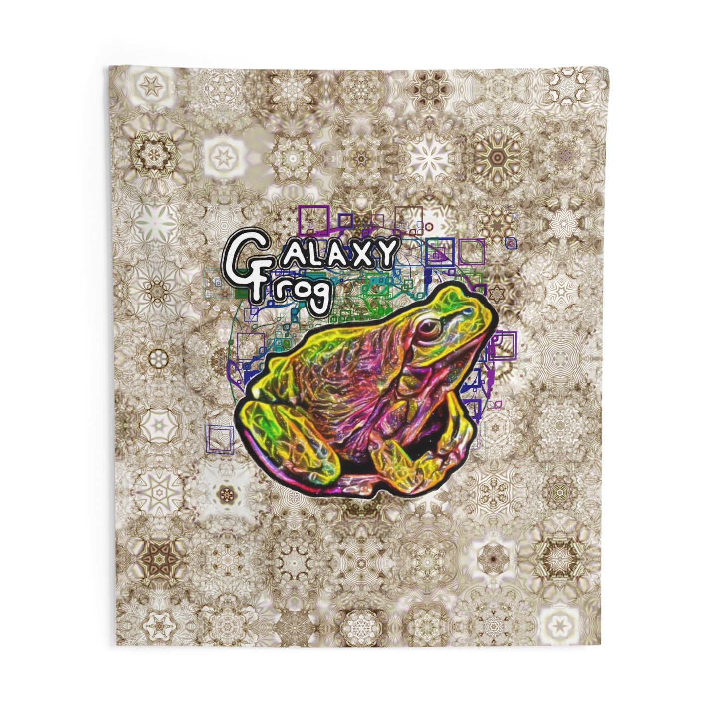 Galaxy Frog Cymatics Indoor Wall Tapestries