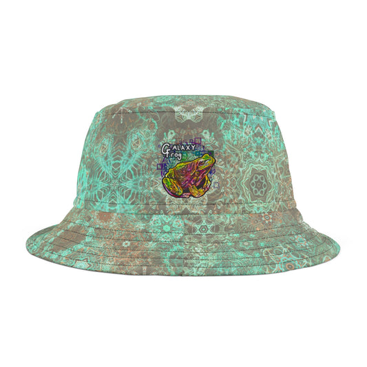 Galaxy Frog Cymatics Kaleidoscape Bucket Hat (AOP)