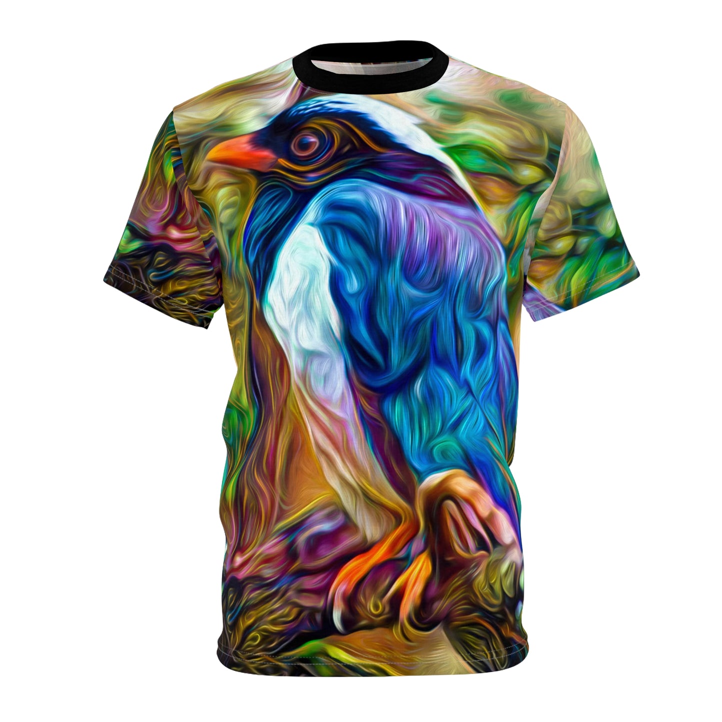 Galaxy Frog Peaceful Blue Jay Cut & Sew Tee (AOP)