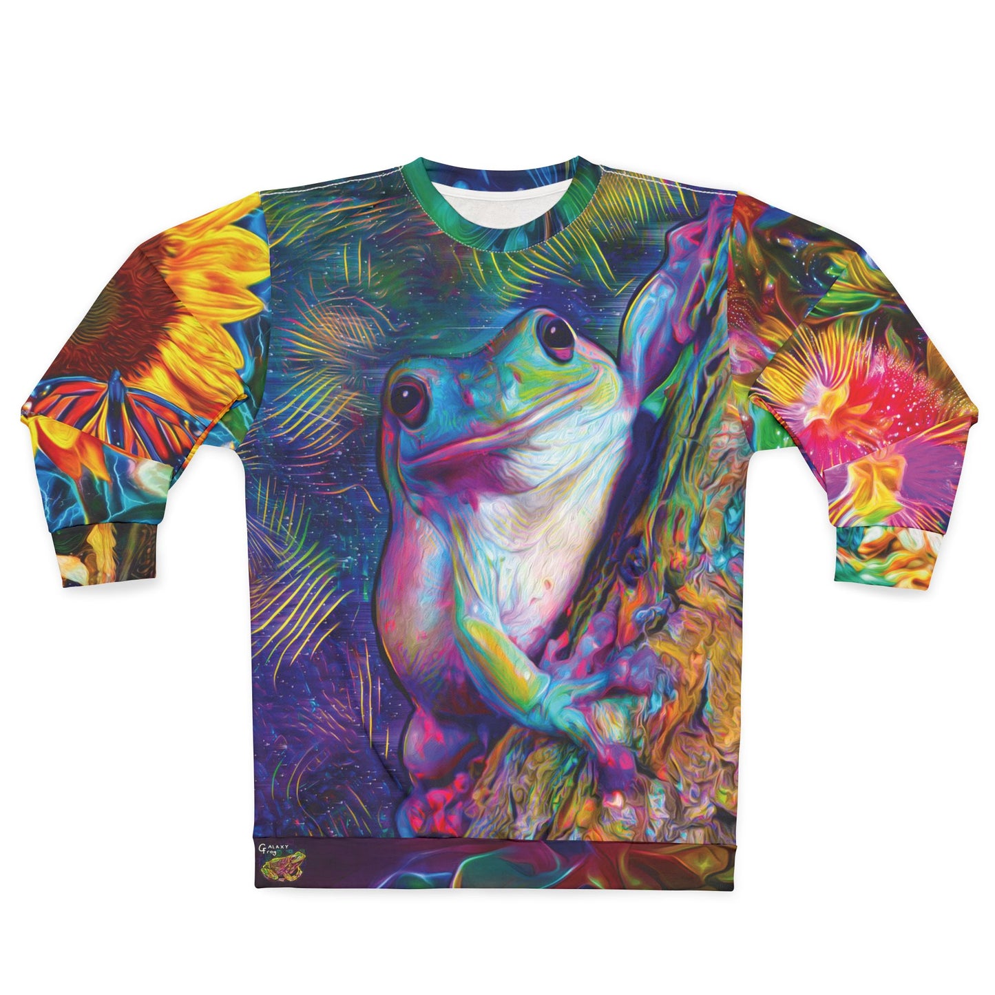 Galaxy Frog Cosmic Wildlife Sweatshirt (AOP)
