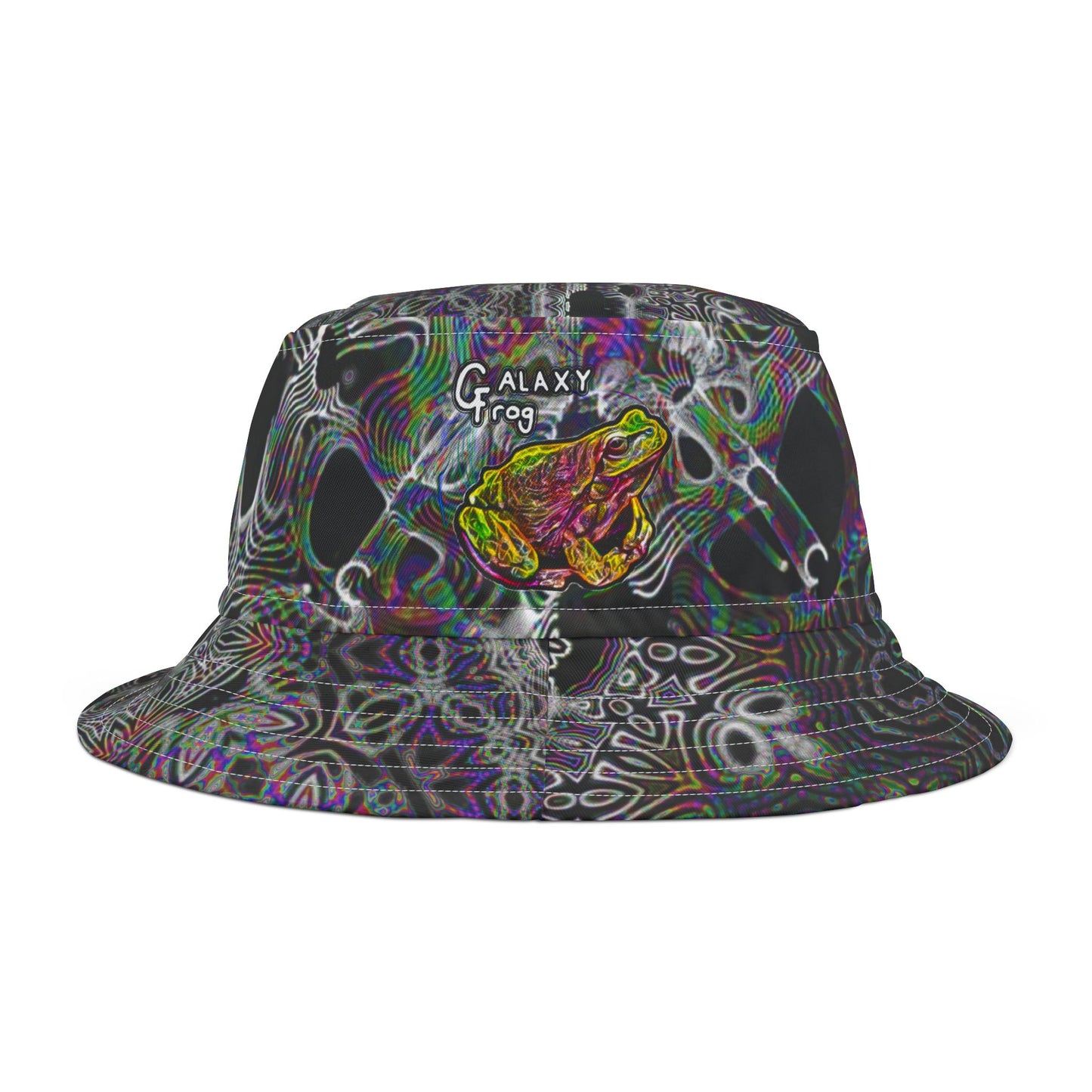 Galaxy Frog Cymatics Bucket Hat (AOP)