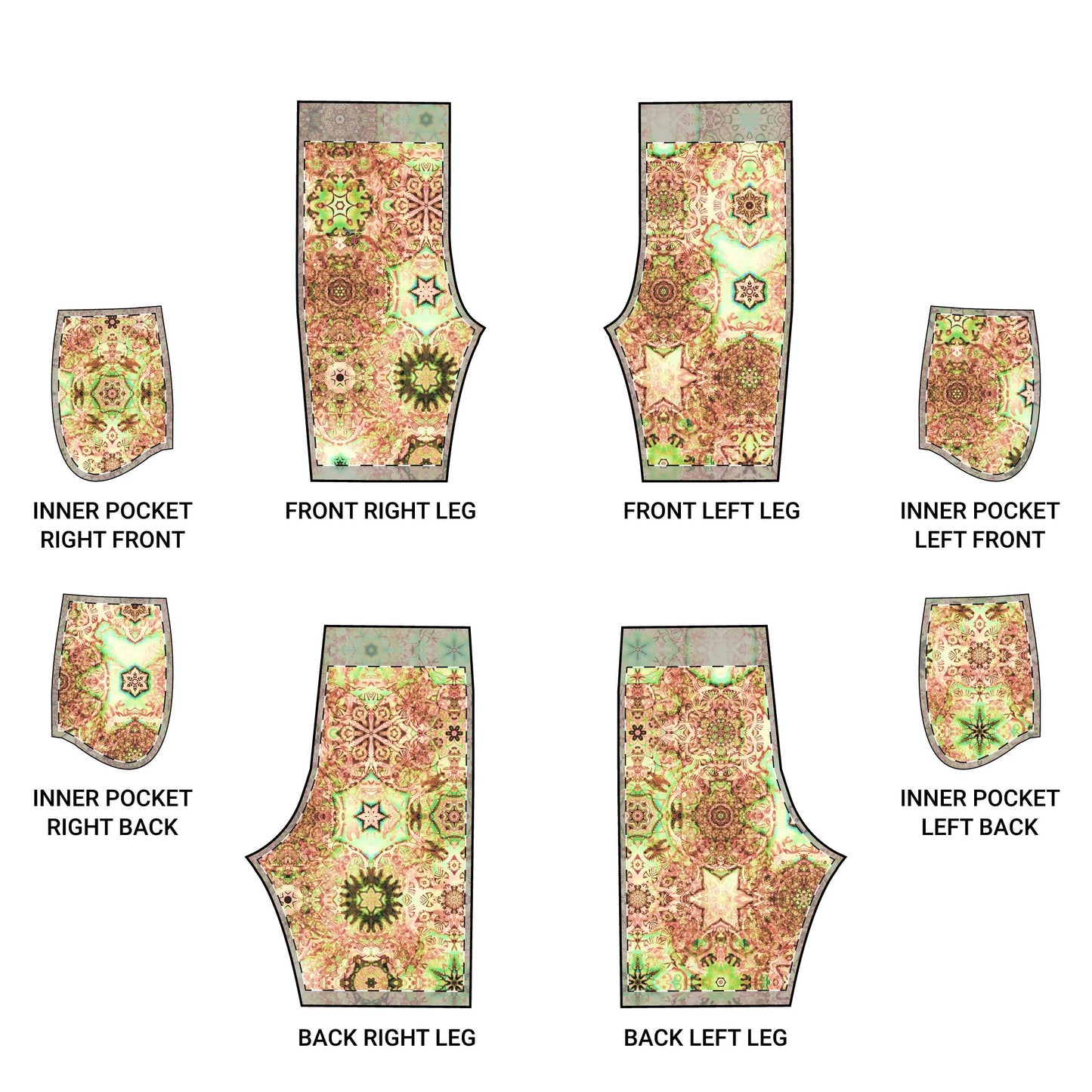 Galaxy Frog Cymatic Kaleidoscape Shorts (AOP)