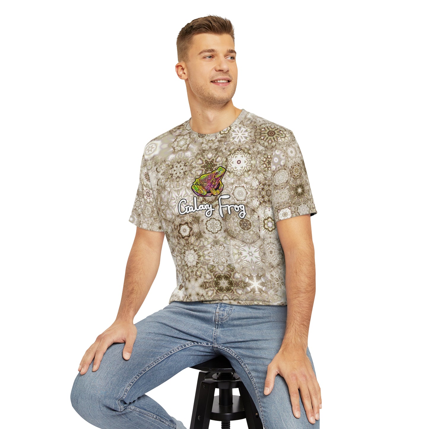 Galaxy Frog Men's Cymatics Kaleido Tee (AOP) 0006