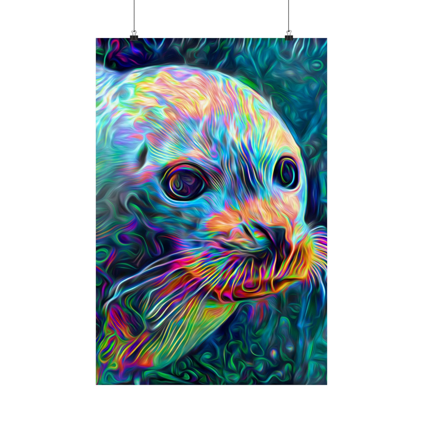 Deep Sea Drifting Premium Matte vertical posters