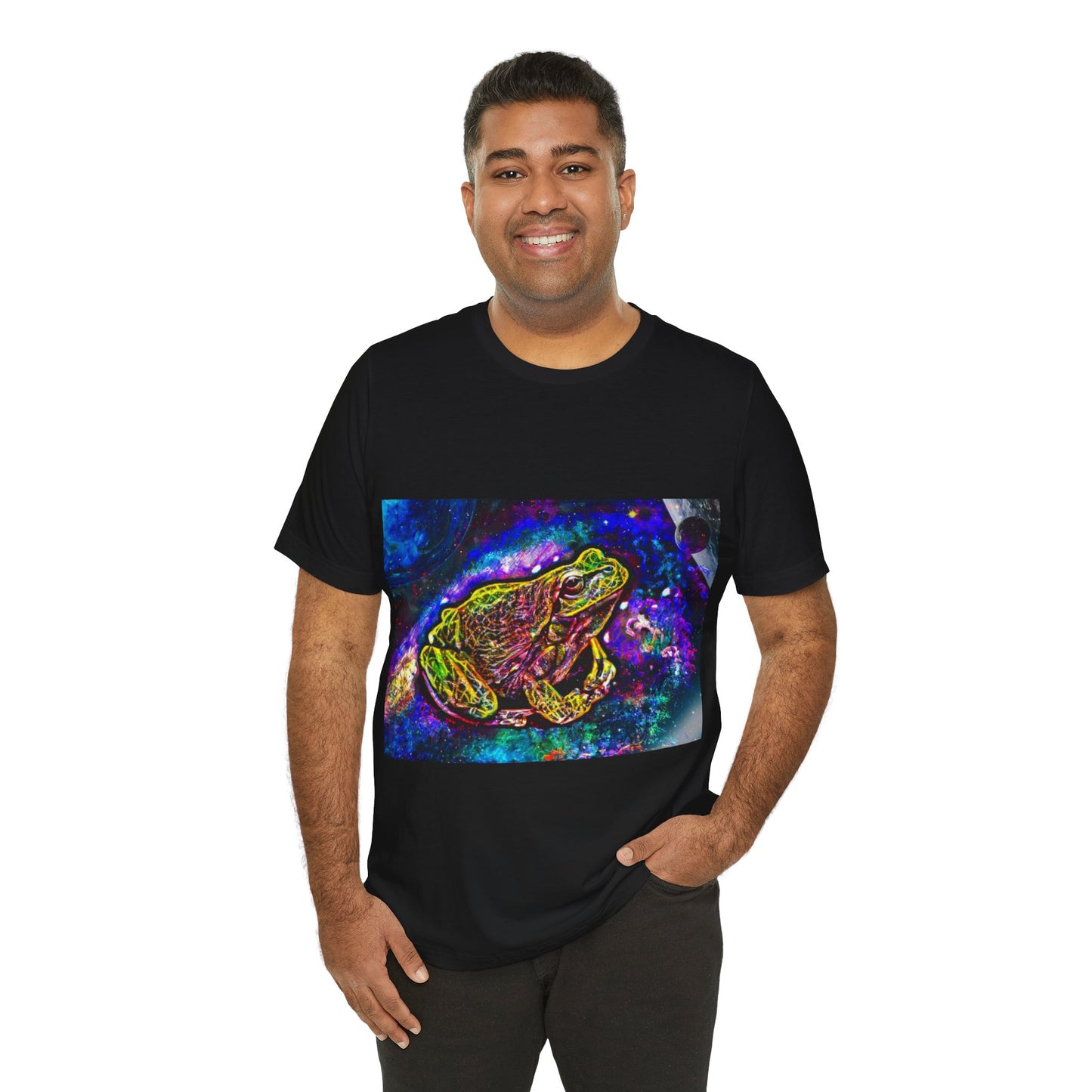 Galaxy Frog Unisex Jersey Short Sleeve Tee