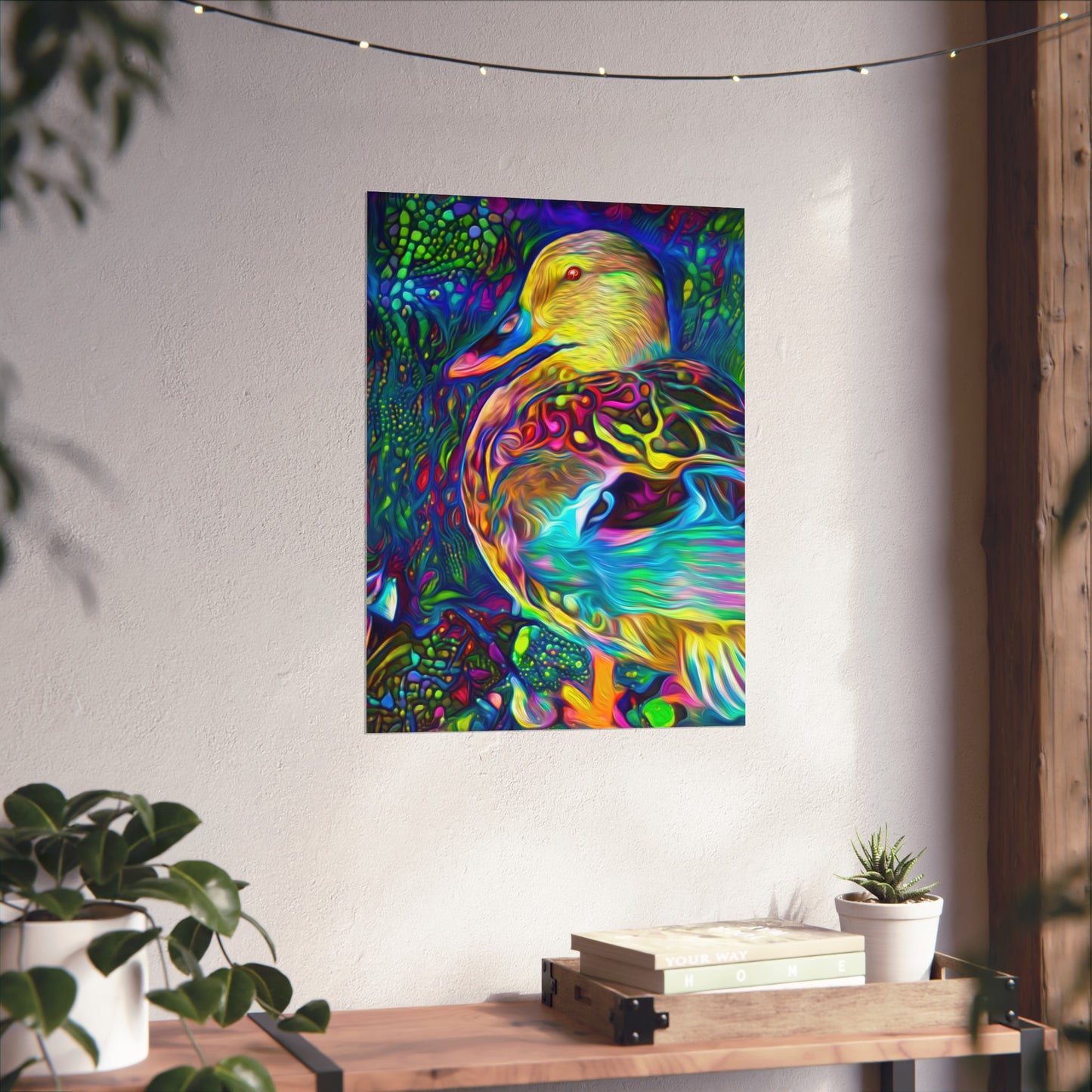 Floating on the Galactic Ocean Premium Matte vertical posters