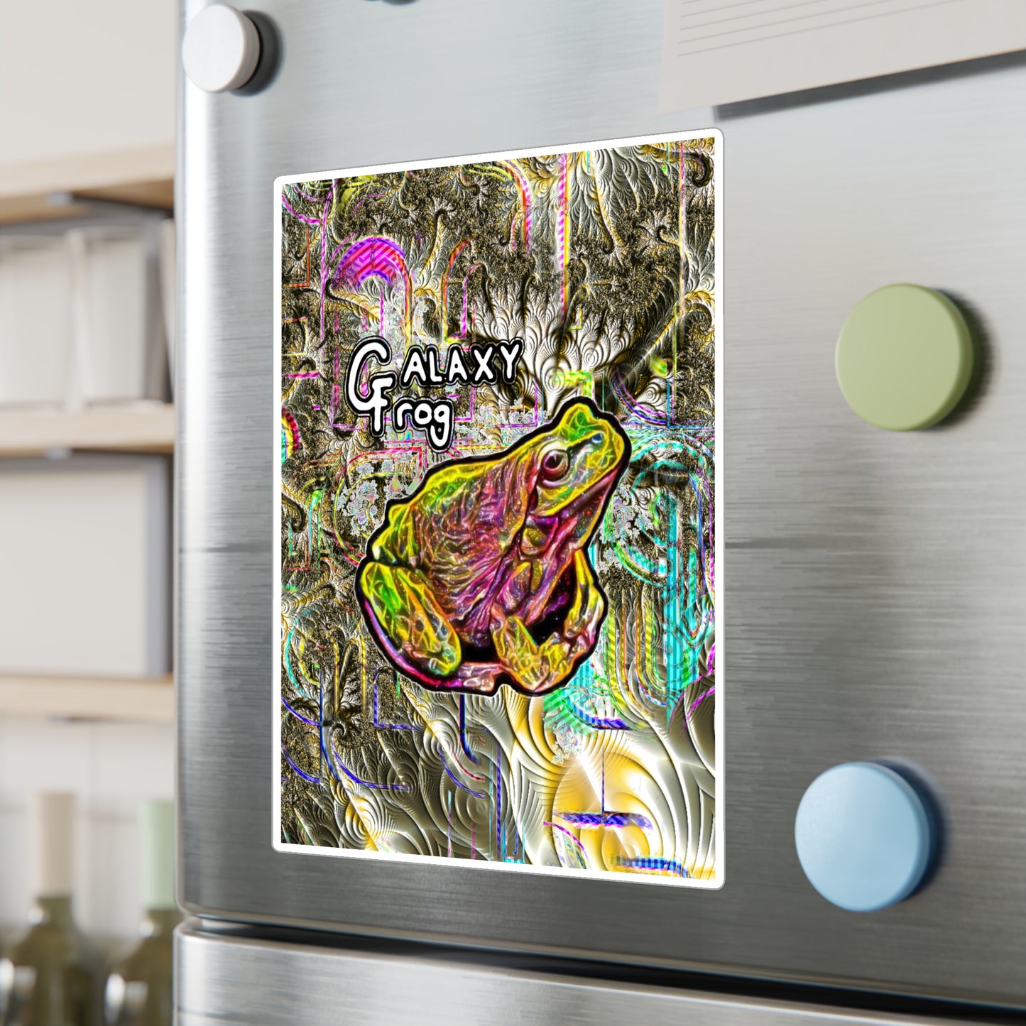 Galaxy Frog Kiss-Cut Vinyl Decals