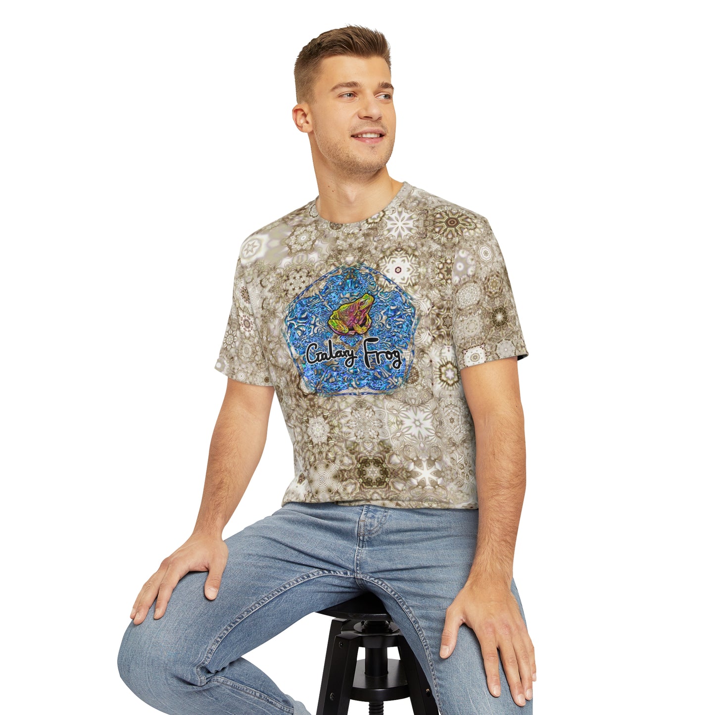 Copy of Galaxy Frog Men's Cymatics Kaleido Tee (AOP) 0006