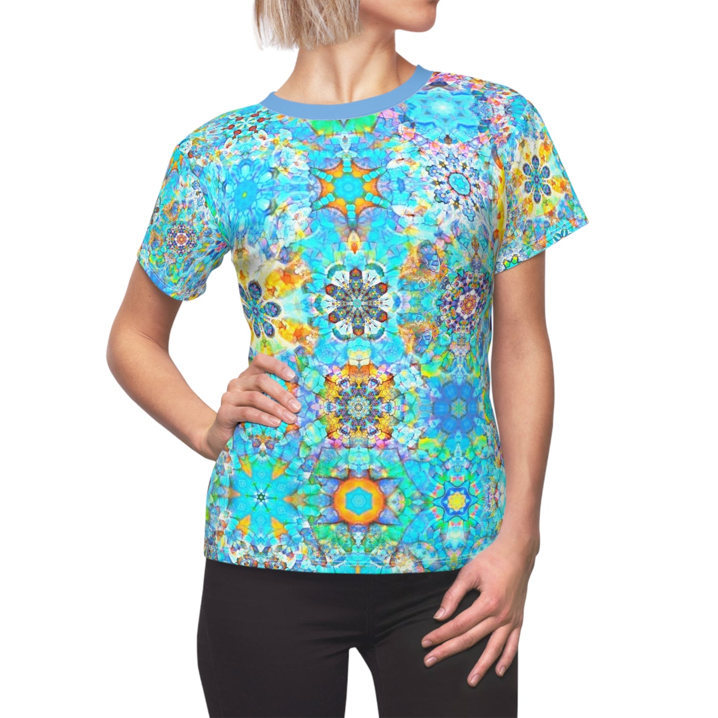 Galaxy Frog Cymatics Women's AOP Cut & Sew Tee