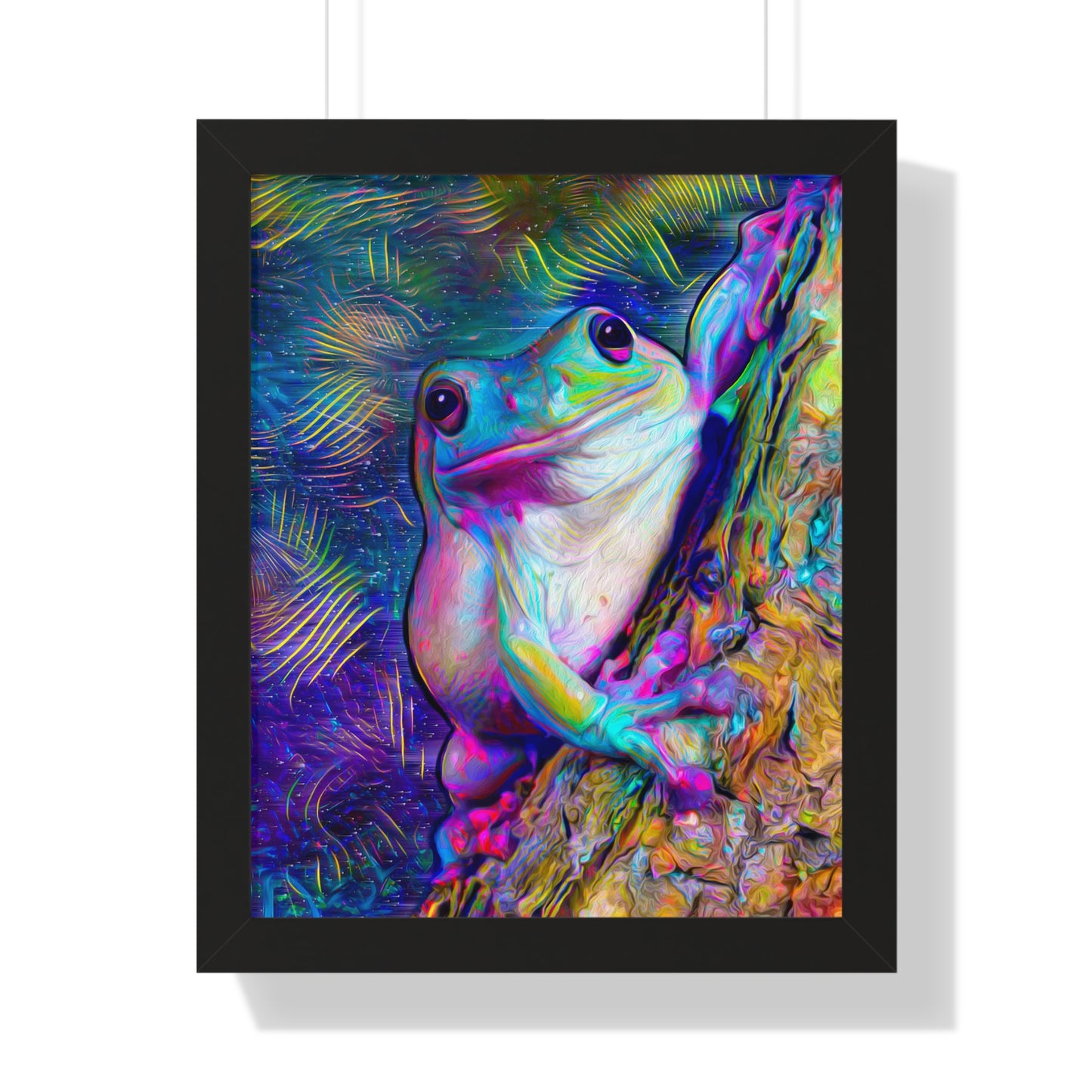 Dazzling Mega Toad Framed Vertical Poster