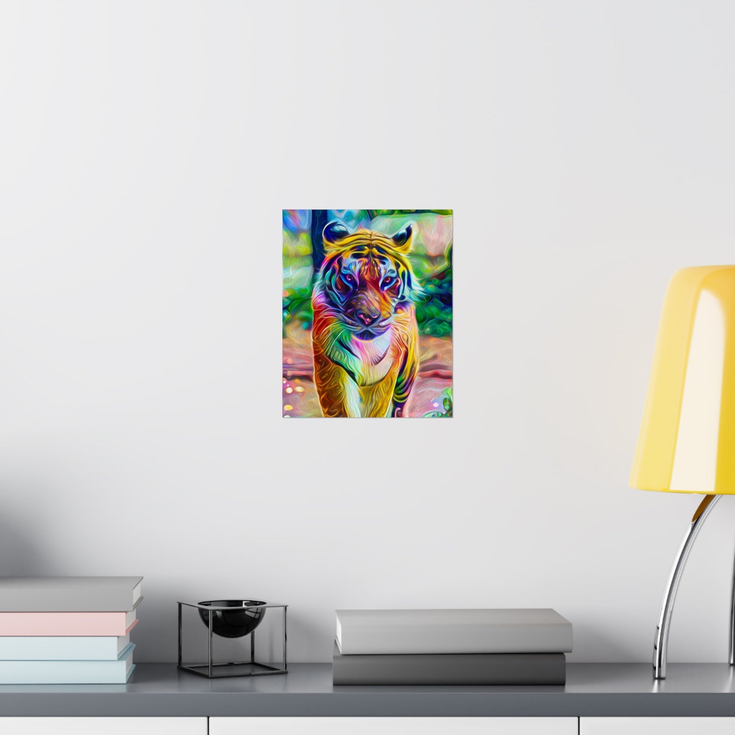 A Wonderfully Colorful World Tiger Premium Matte vertical posters