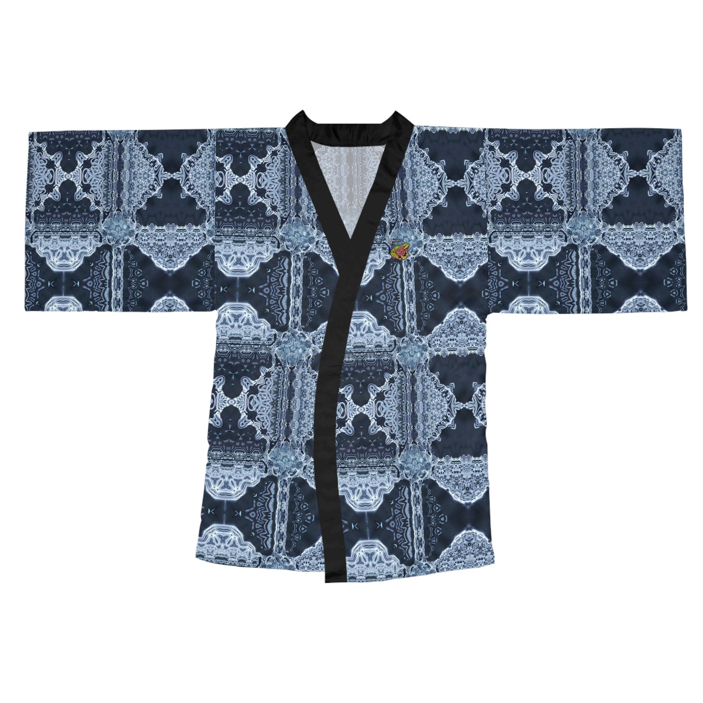 Galaxiy Frog Long Sleeve Cymatics Kimono Robe (AOP)