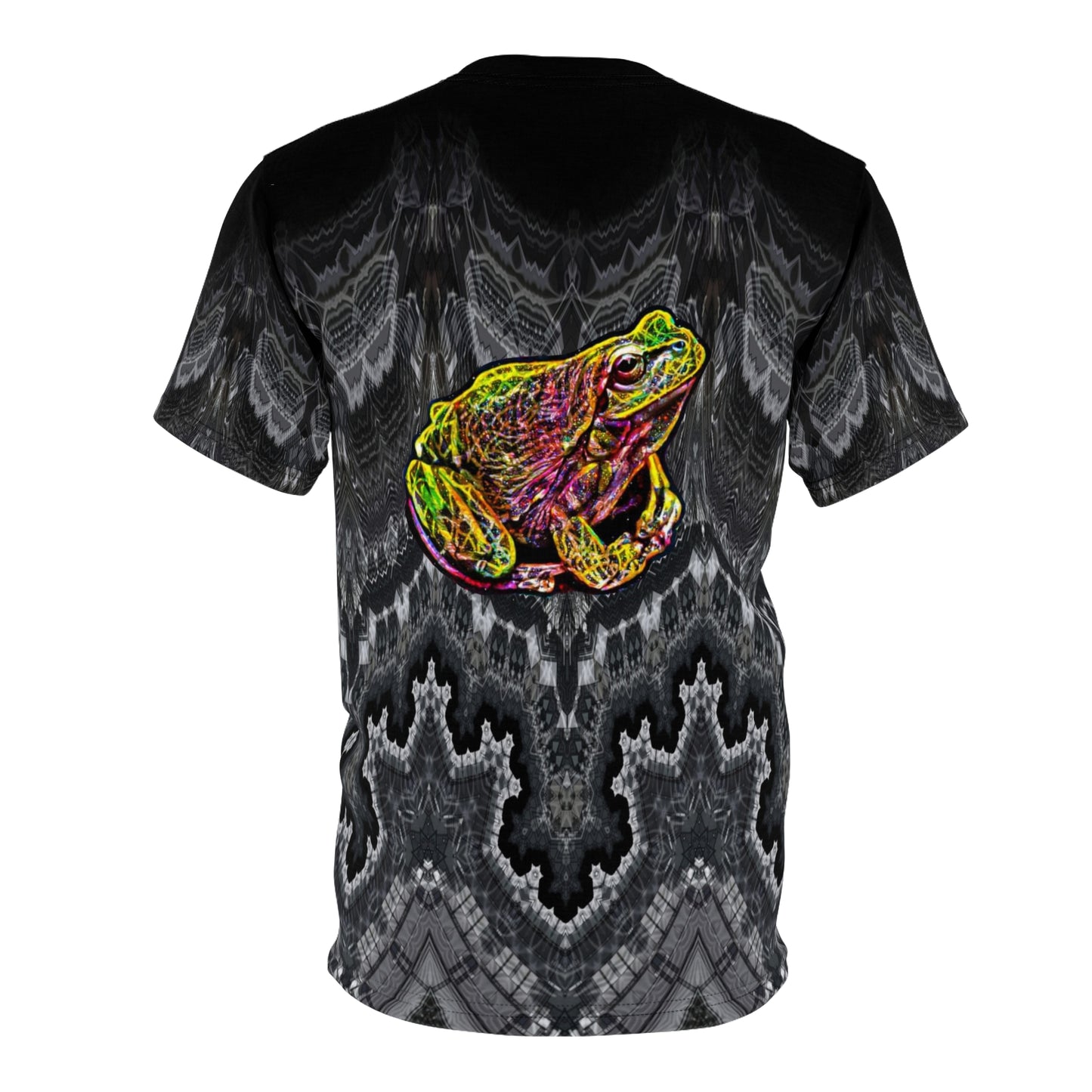 Galaxy Frog Fractal Cymatics AOP Cut & Sew Tee