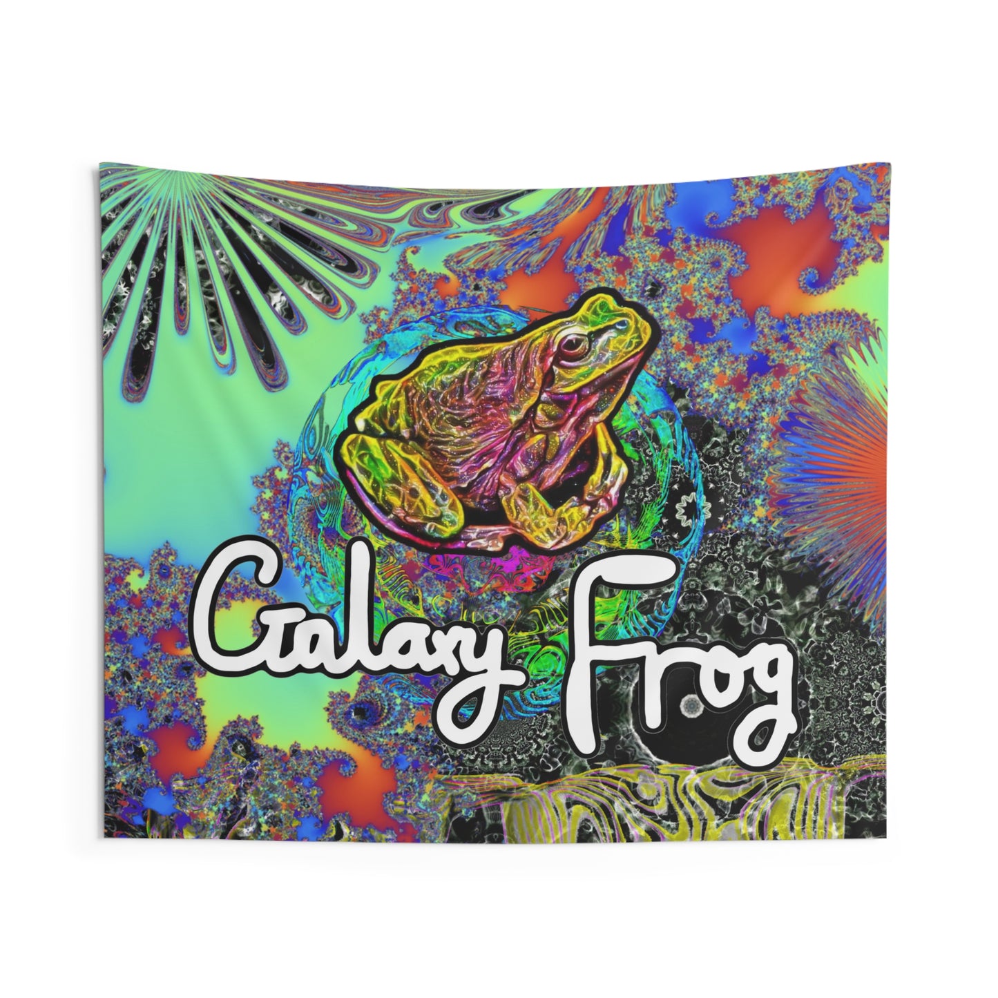 Galaxy Frog Indoor Wall Tapestries