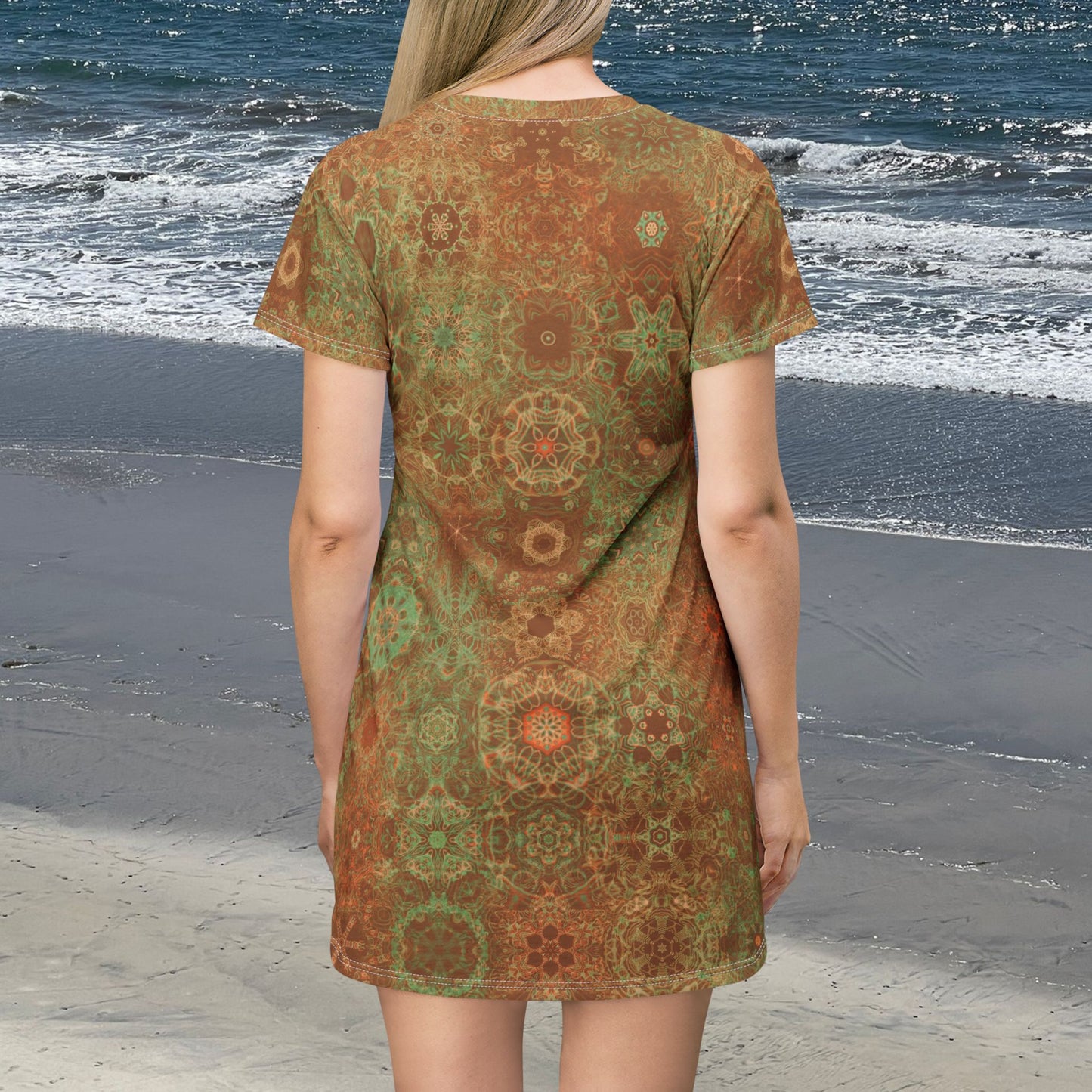 Galaxy Frog Ladies T-Shirt Dress (AOP)