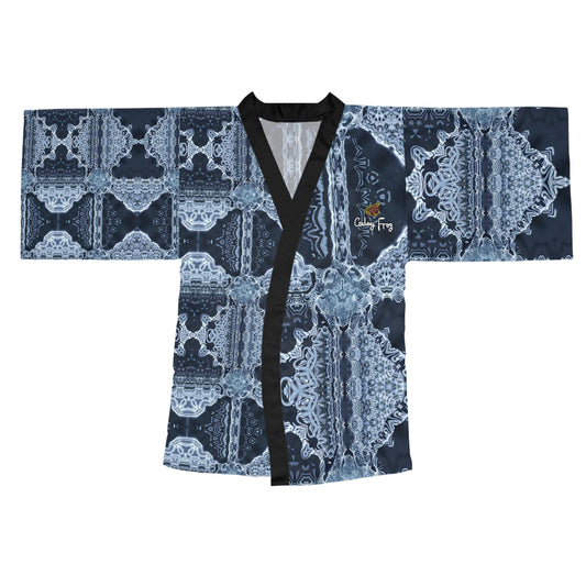 Long Sleeve Kimono Galaxy Frog Cymatics Robe 0001