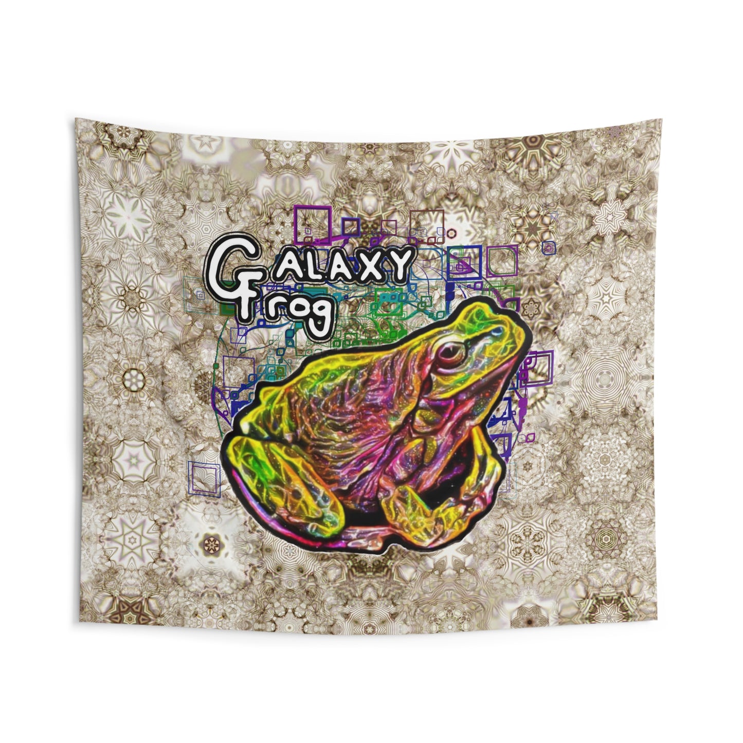 Galaxy Frog Cymatics Indoor Wall Tapestries