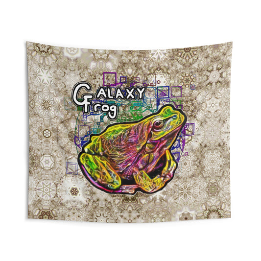 Galaxy Frog Cymatics Indoor Wall Tapestries
