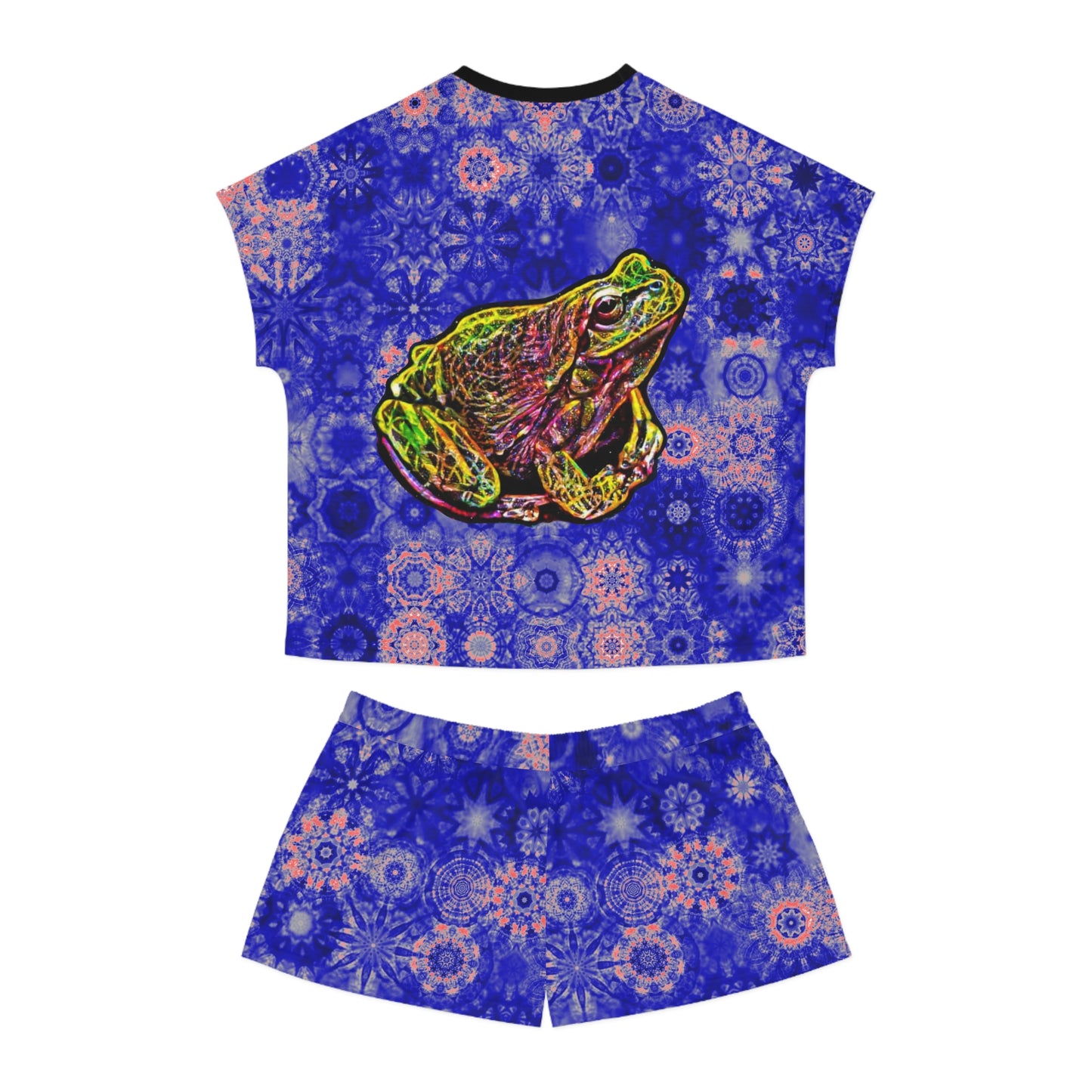 Women's Galaxy Frog Short Pajama Set (AOP)