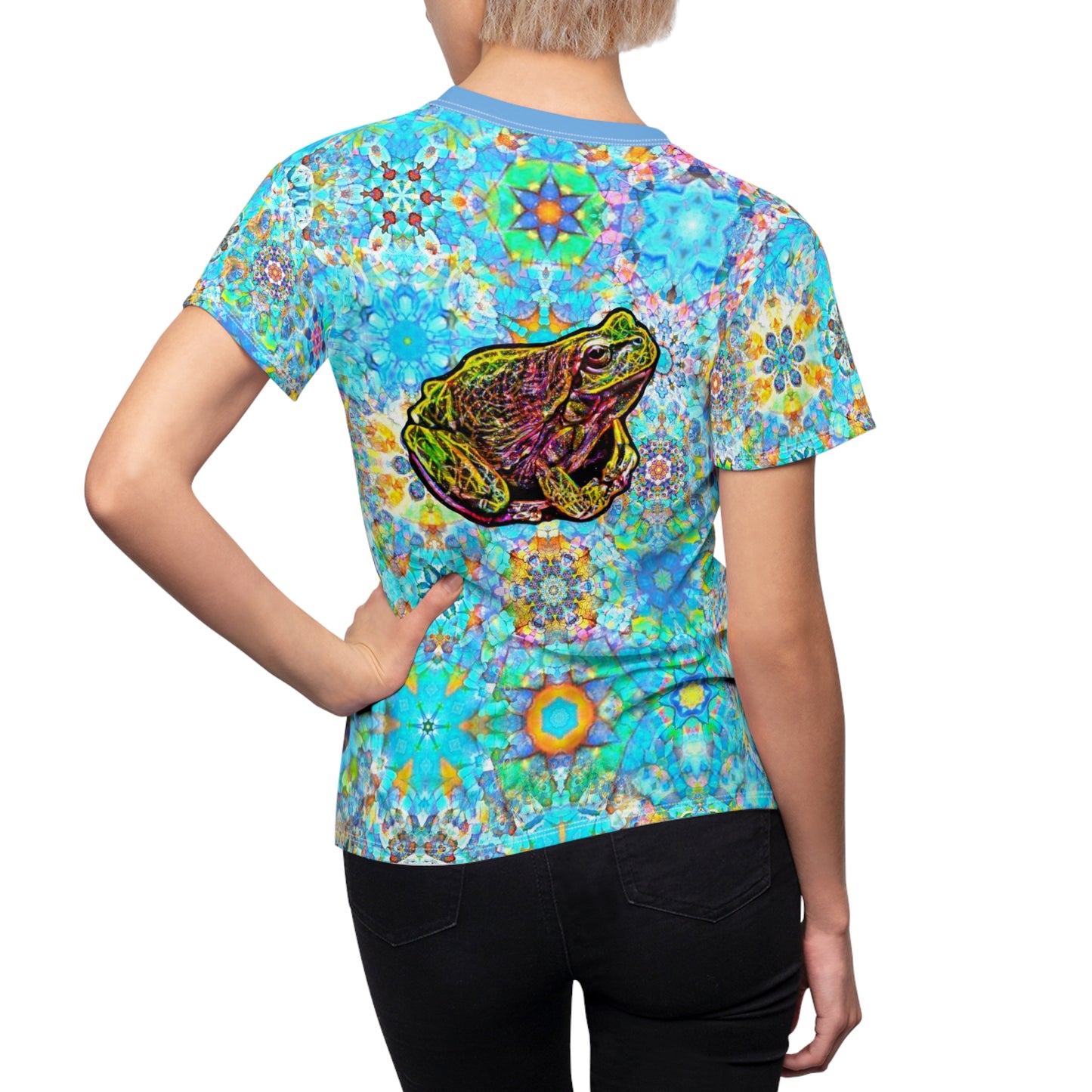 Galaxy Frog Cymatics Women's AOP Cut & Sew Tee