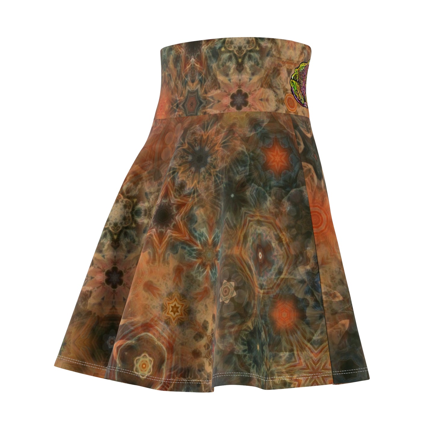 Galaxy Frog Women's Cymatic Skater Skirt