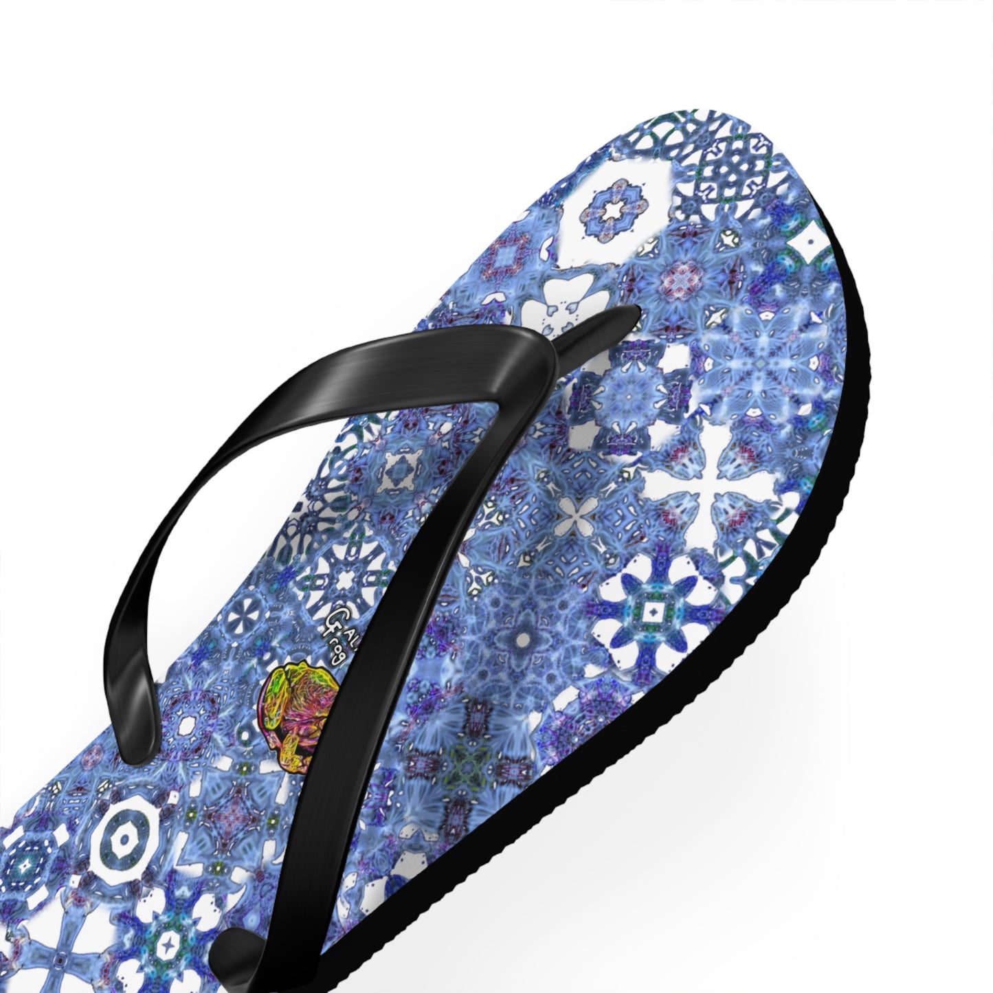 Galaxy Frog Set You Free Cymagic Kaleidoscape Flip Flops