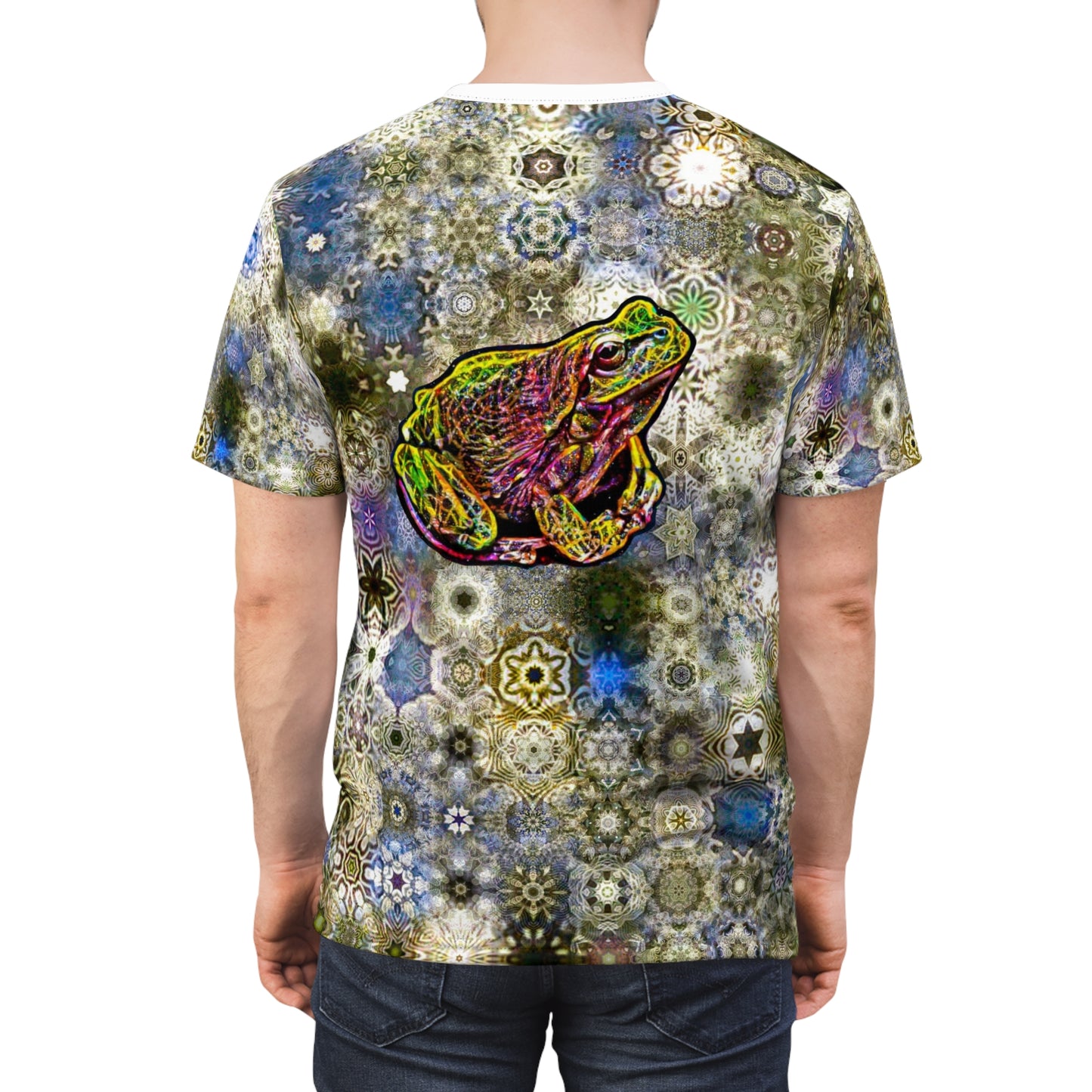 Galaxy Frog AOP Men's Cymatics Cut & Sew Tee 0002