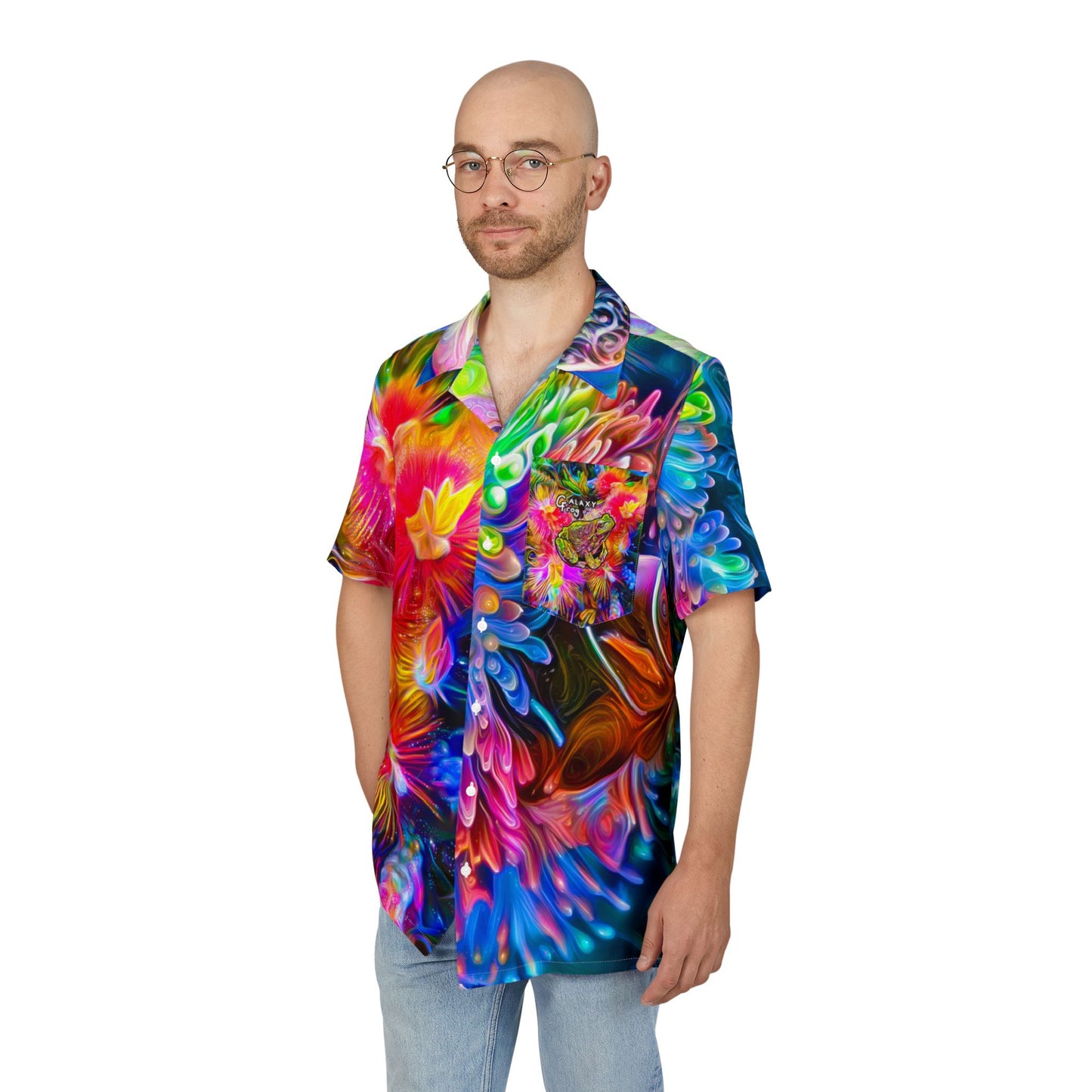 Galaxy Frog Cosmic Wildlife Hawaiian Shirt