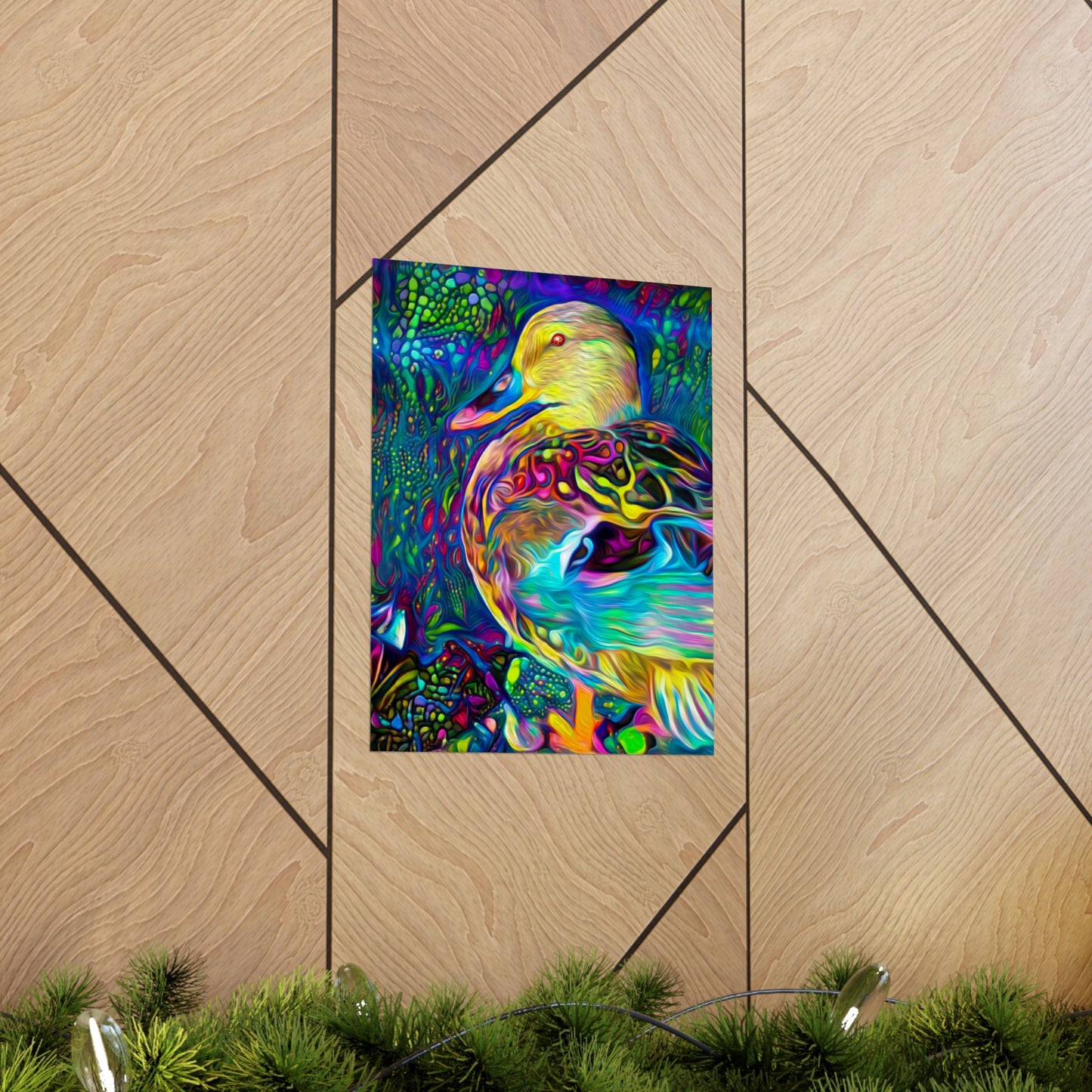 Floating on the Galactic Ocean Premium Matte vertical posters