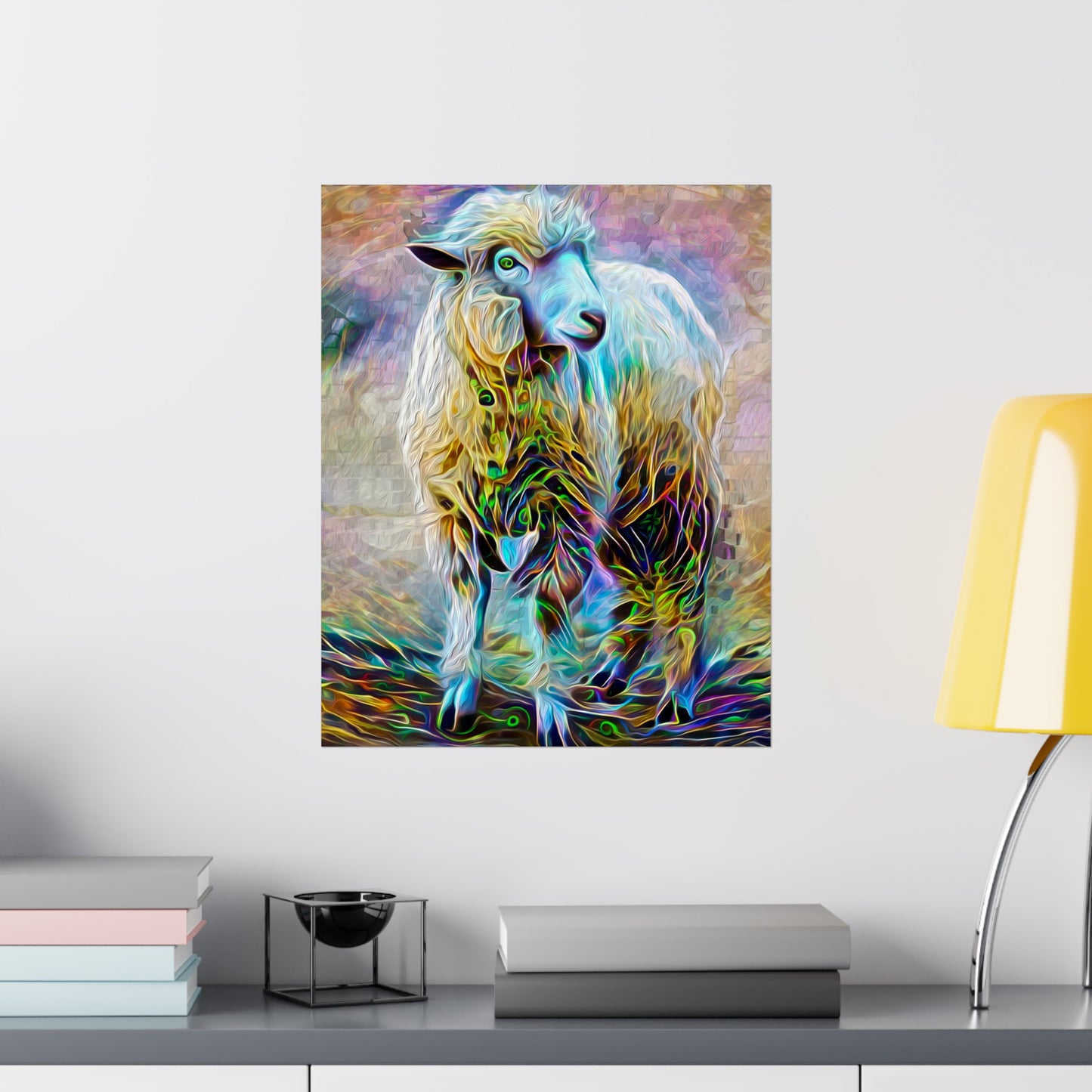 Sheering the Interdimensional Sheep Premium Matte vertical posters