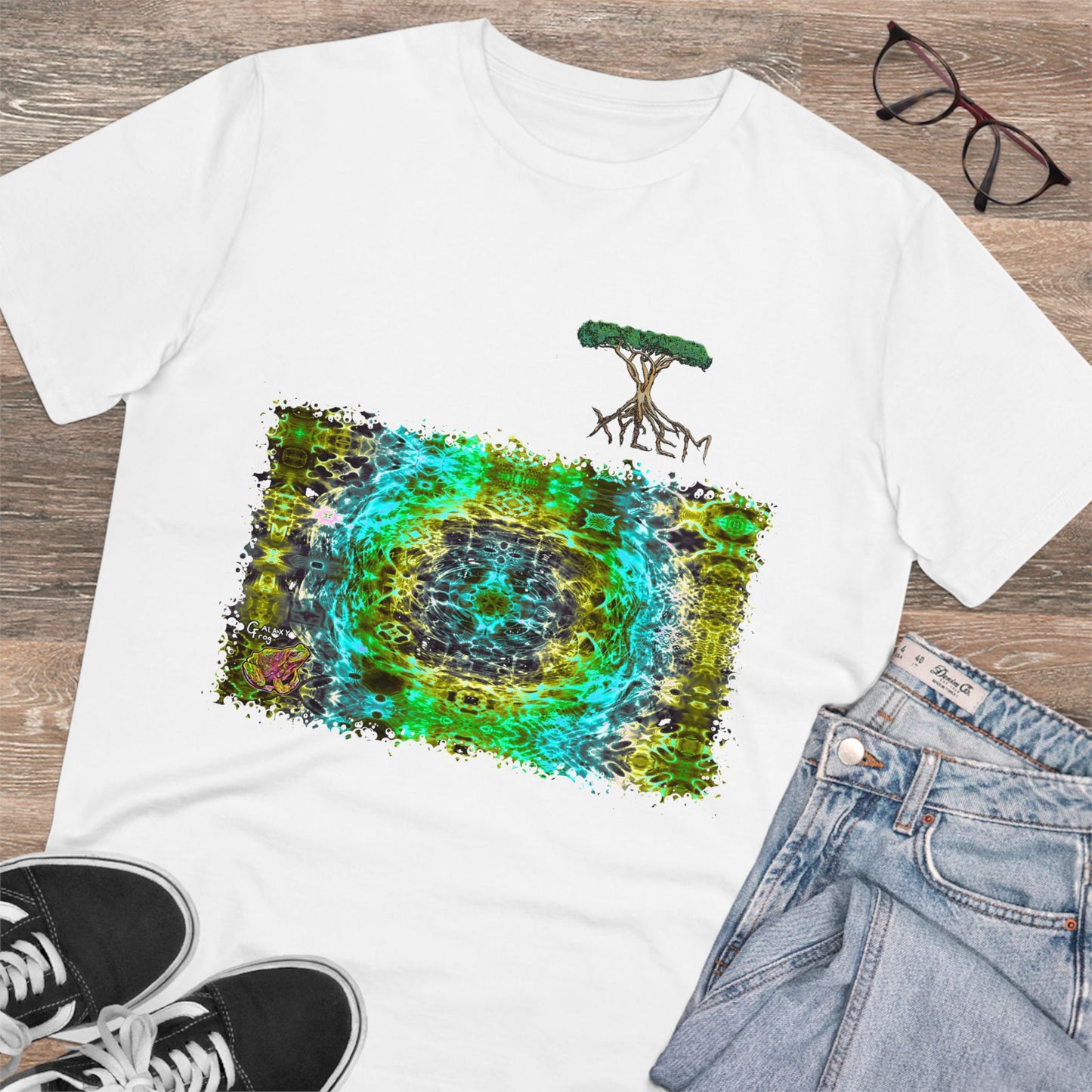 Xylem_Phloem Galaxy Frog Cymatics organic cotton Tee