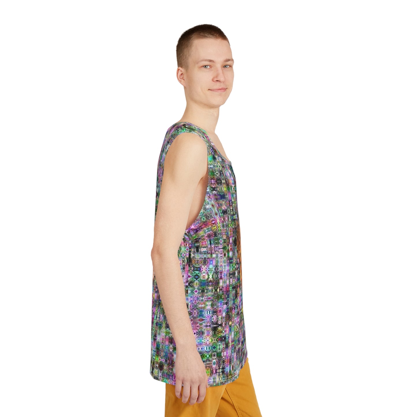 Men's All Over Print Tank 0001 cymatics by galaxy frog