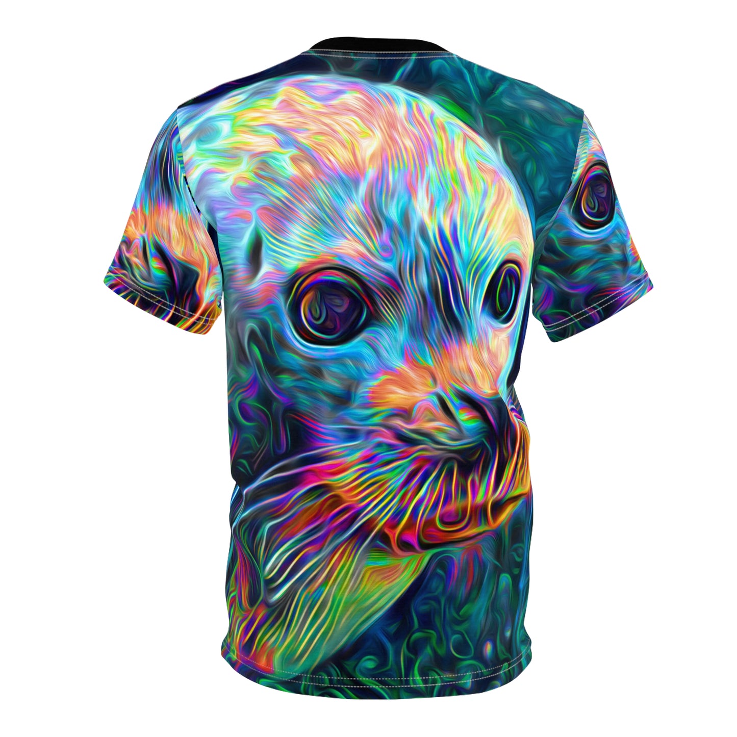 Deep Sea Drifting Seal Unisex AOP Cut & Sew Tee