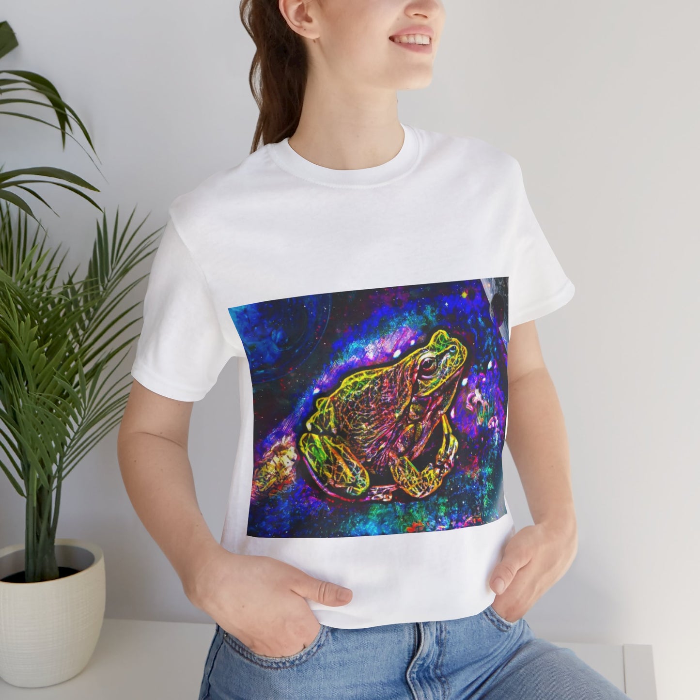 Galaxy Frog Unisex Jersey Short Sleeve Tee