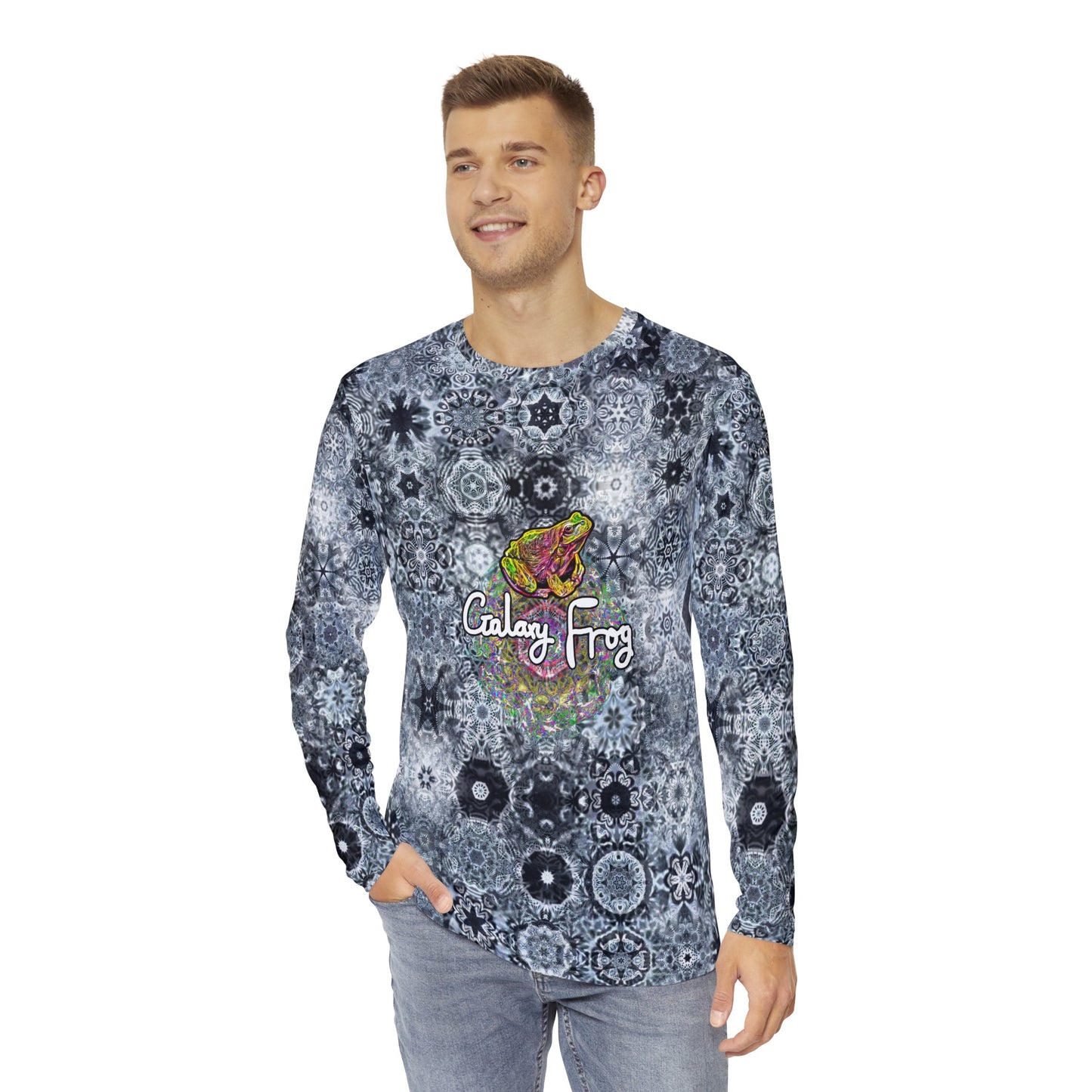 Men's Galaxy Frog Cymatics Long Sleeve Shirt 2 (AOP)