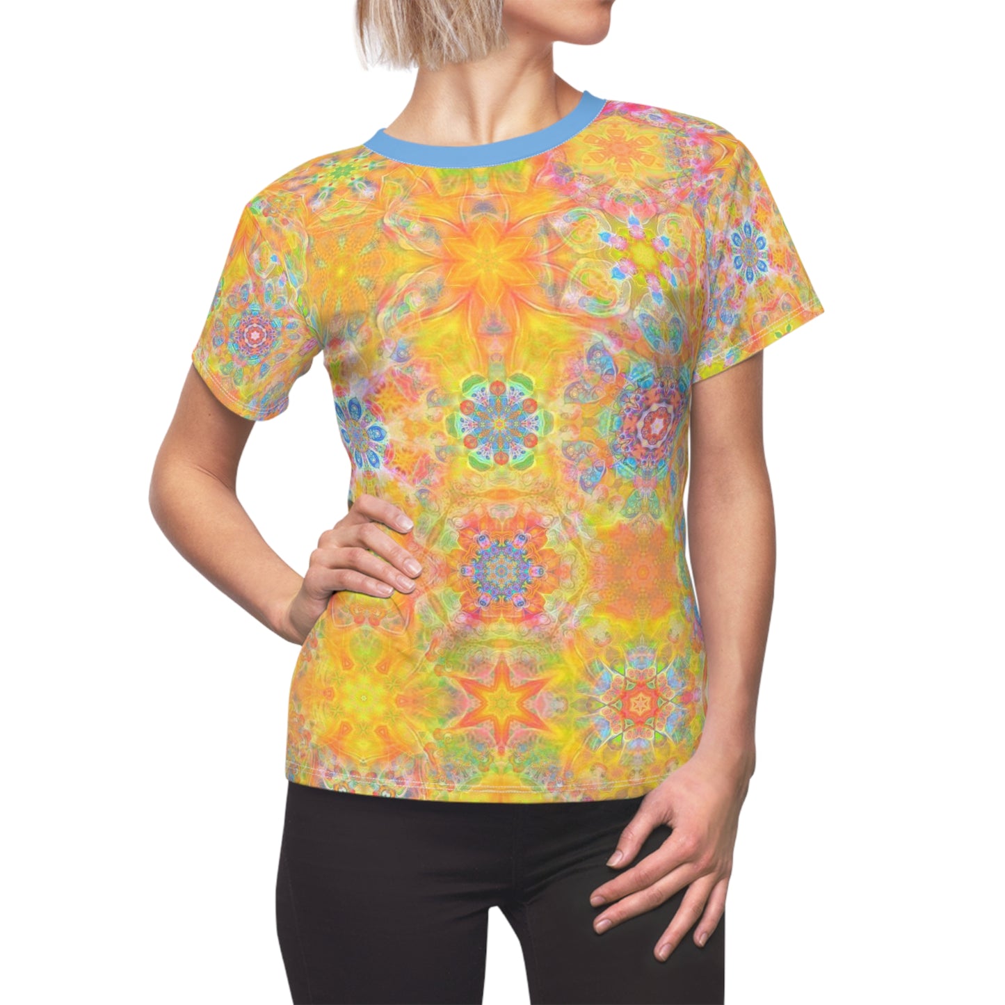 Galaxy Frog Cymatic Women's AOP Cut & Sew Tee